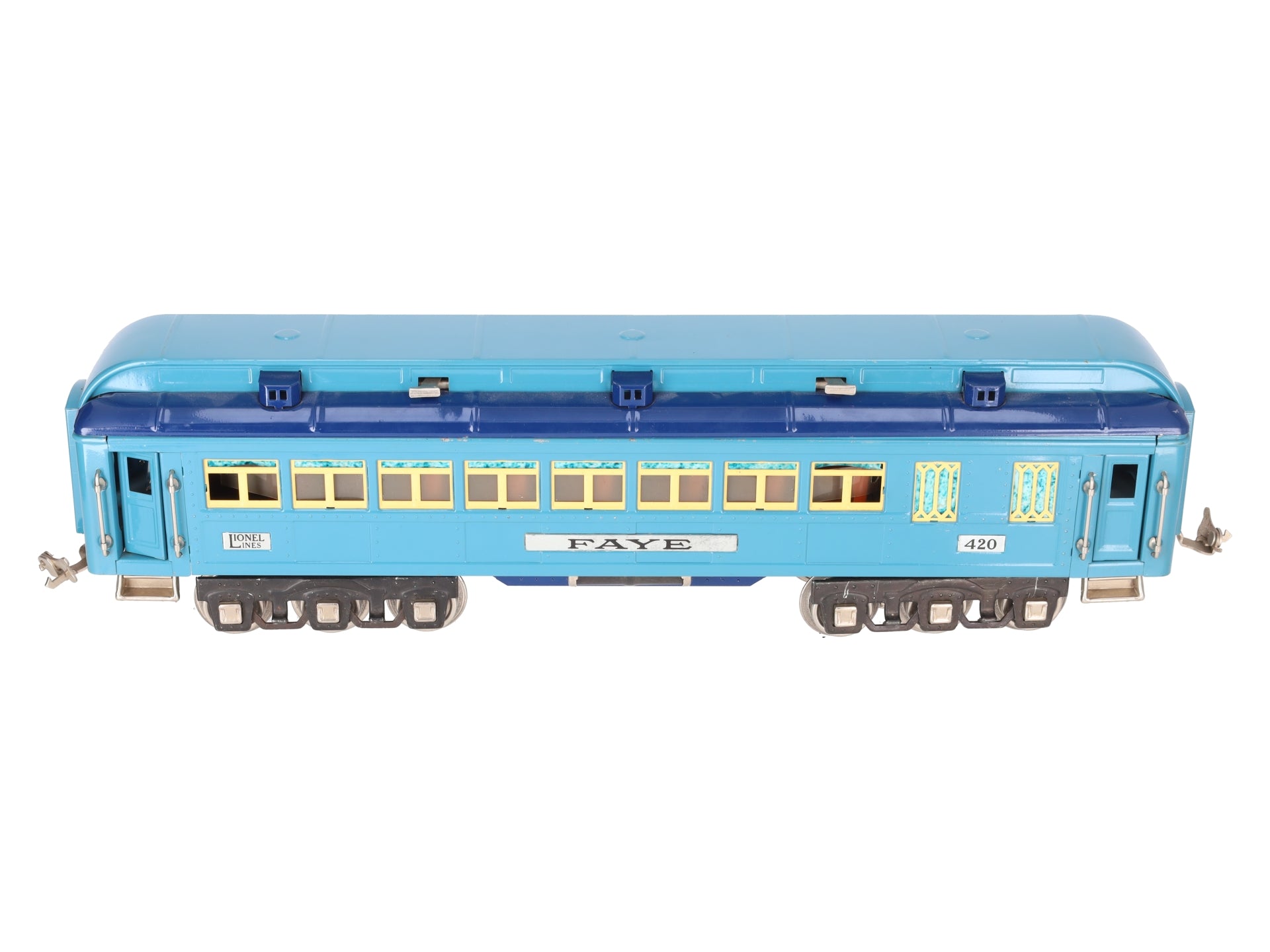 Lionel 420 Vintage Standard Gauge Blue Comet Faye Passenger Car