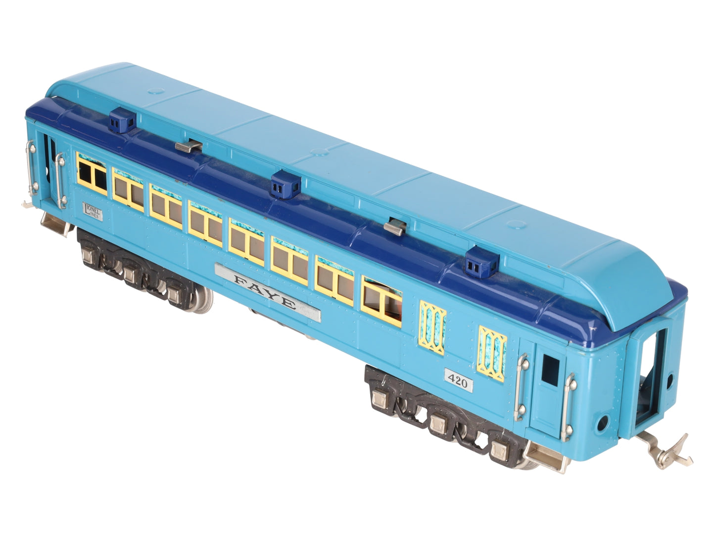 Lionel 420 Vintage Standard Gauge Blue Comet Faye Passenger Car