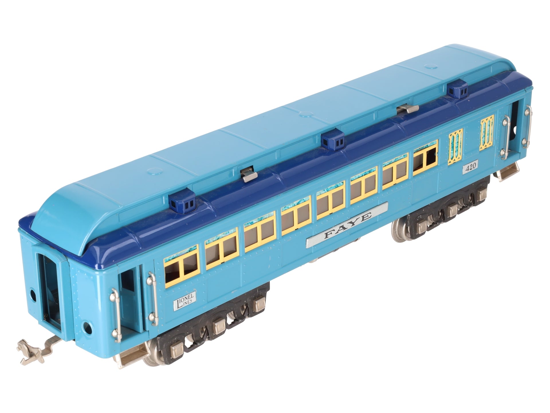 Lionel 420 Vintage Standard Gauge Blue Comet Faye Passenger Car