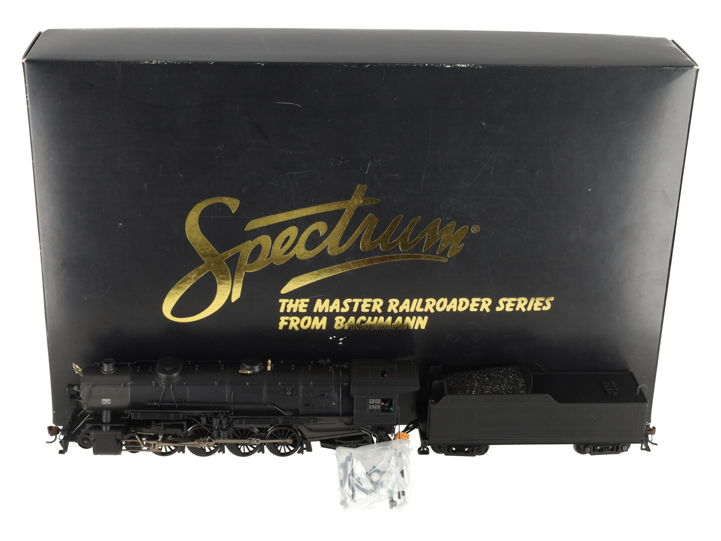 Bachmann 82501 HO Unlettered 4-8-2 Steam Locomotive & Tender EX/Box