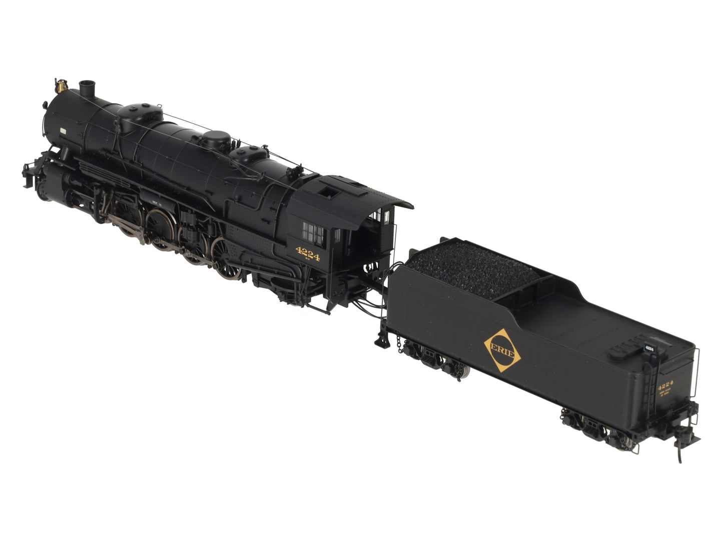 Proto 2000 920-60007 HO Erie 2-10-2 Steam Loco & Tender #4224 EX/Box