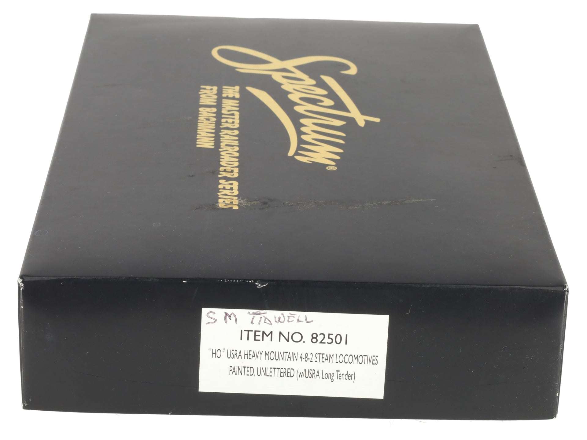 Bachmann 82501 HO Unlettered 4-8-2 Steam Locomotive & Tender EX/Box