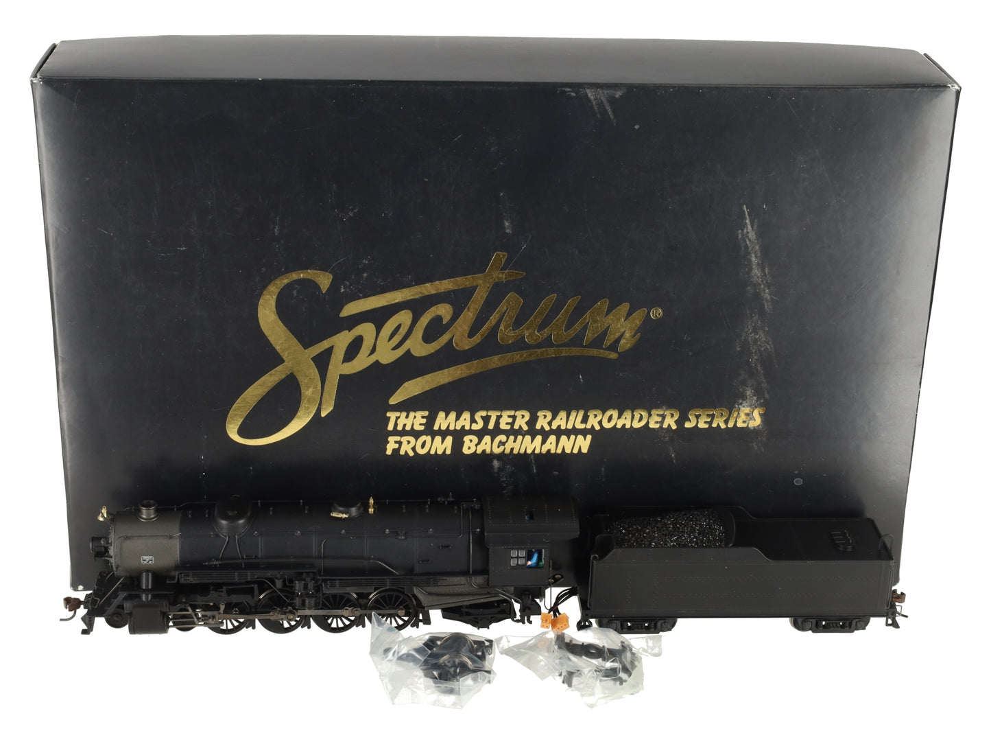 Bachmann 82501 HO Unlettered 4-8-2 Steam Locomotive & Tender EX/Box
