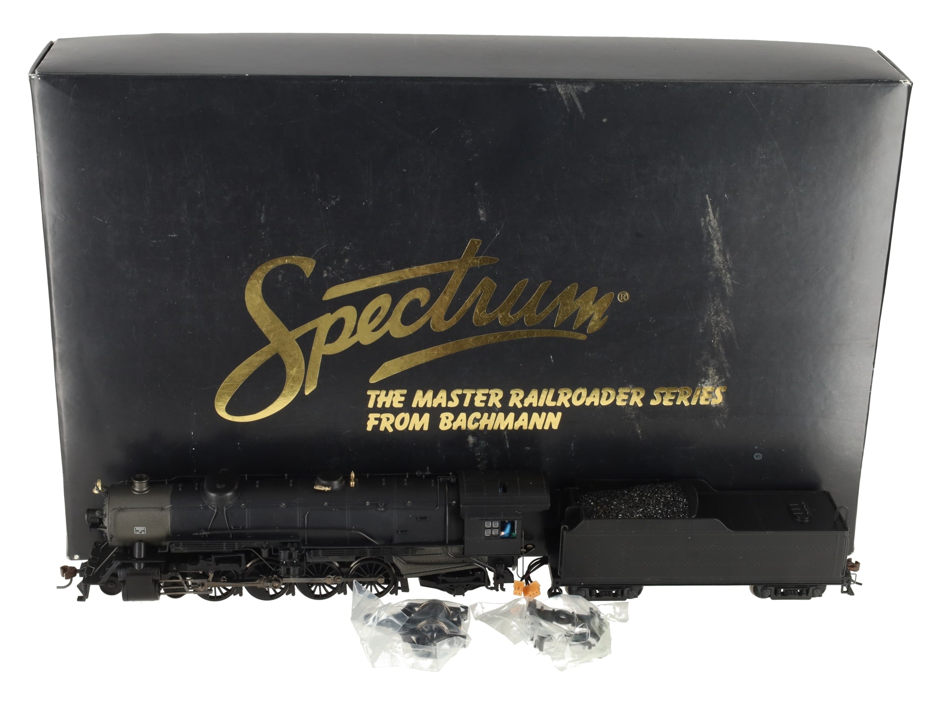 Bachmann 82501 HO Unlettered 4-8-2 Steam Locomotive & Tender EX/Box