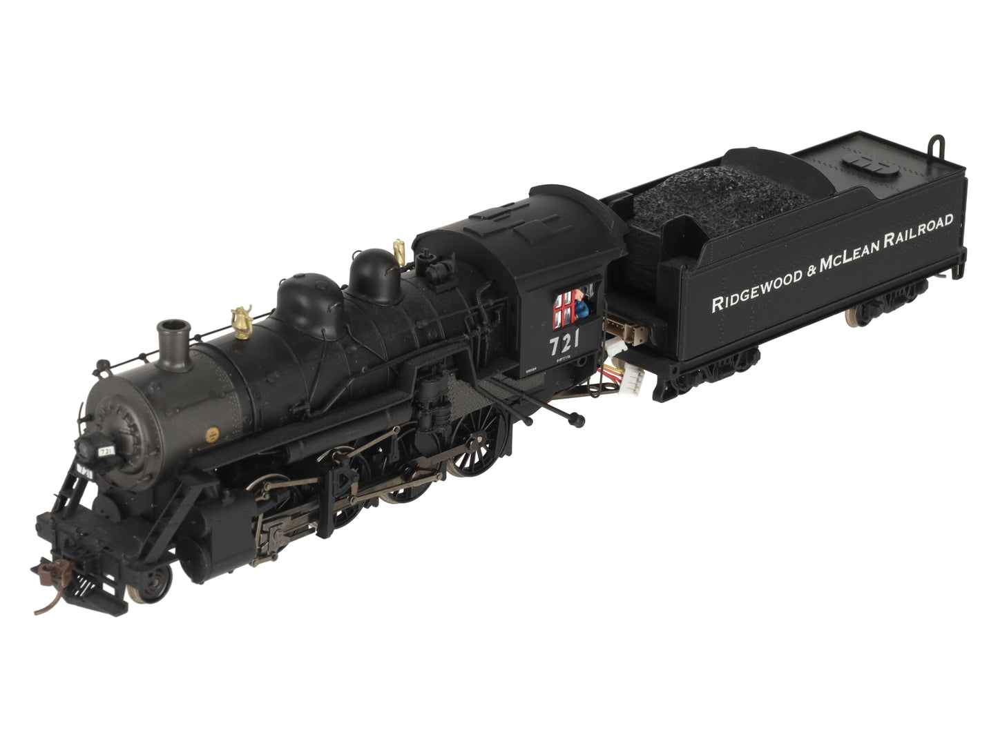 Bachmann 11411 HO Union Pacific 2-8-0 Steam Locomotive & Tender #721 VG/Box