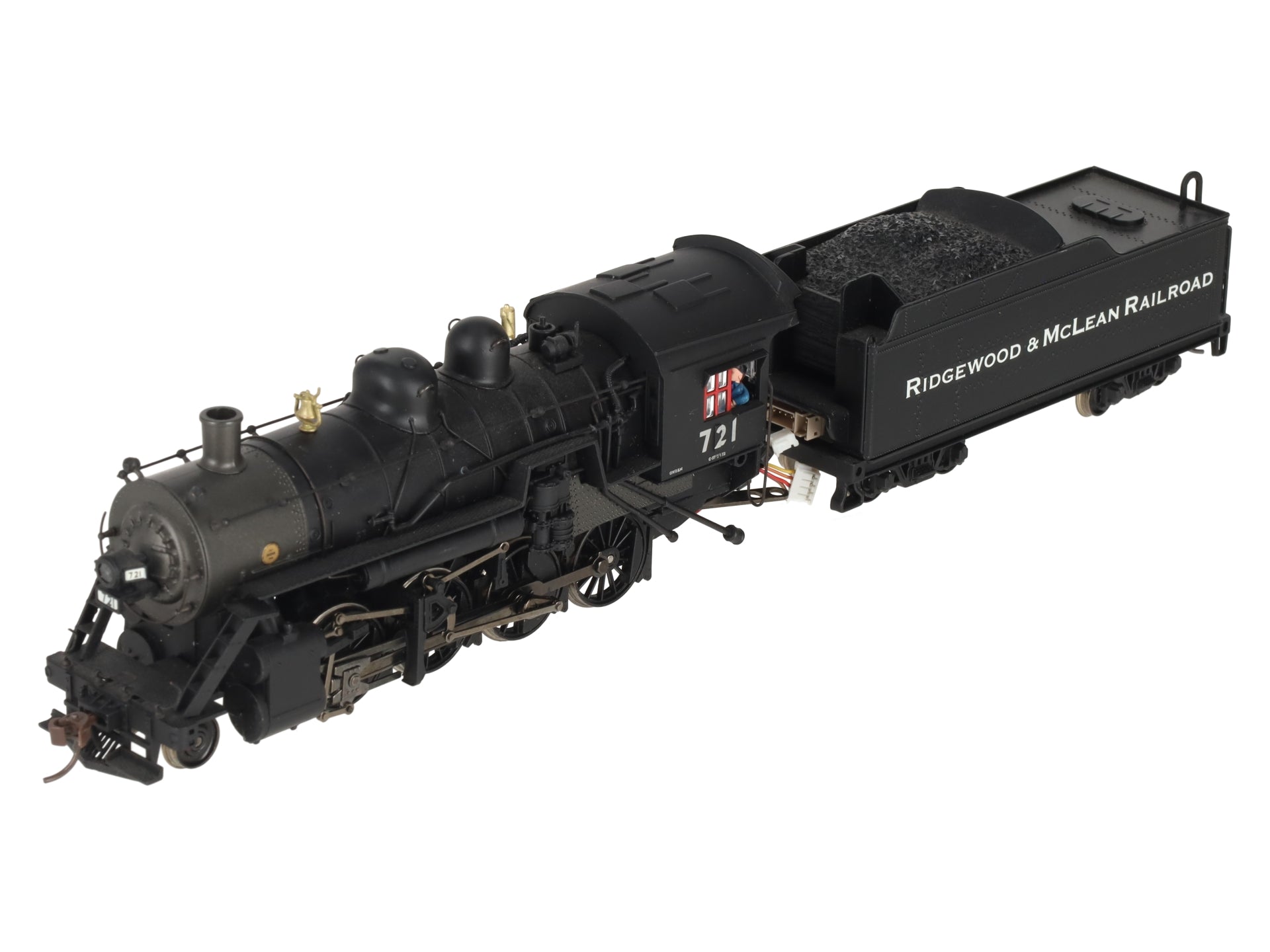Bachmann 11411 HO Union Pacific 2-8-0 Steam Locomotive & Tender #721 VG/Box