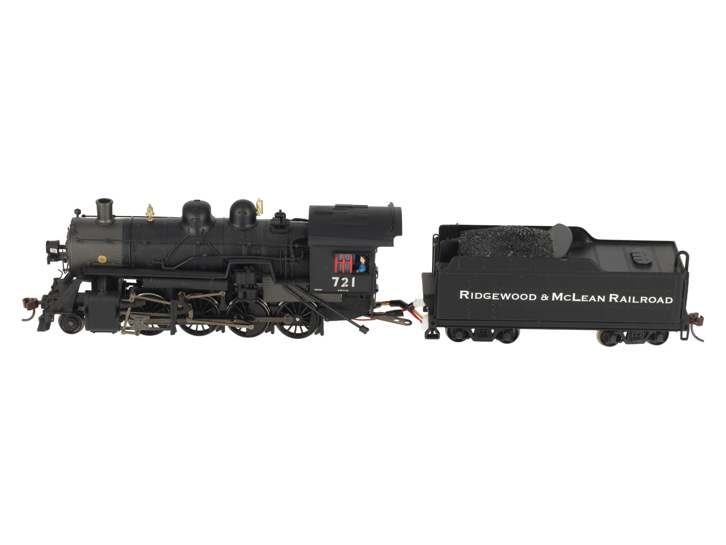 Bachmann 11411 HO Union Pacific 2-8-0 Steam Locomotive & Tender #721 VG/Box