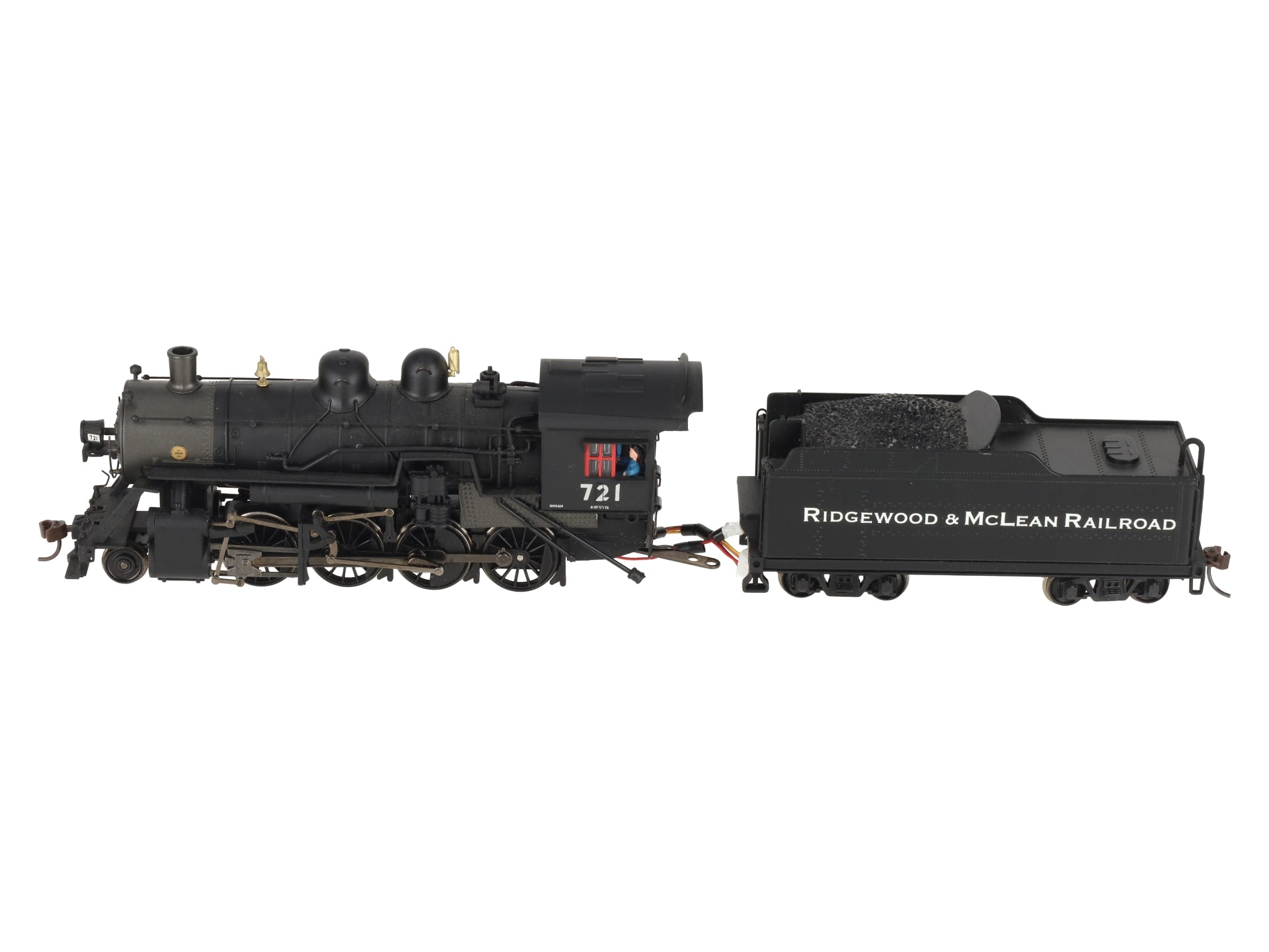 Bachmann 11411 HO Union Pacific 2-8-0 Steam Locomotive & Tender #721 VG/Box