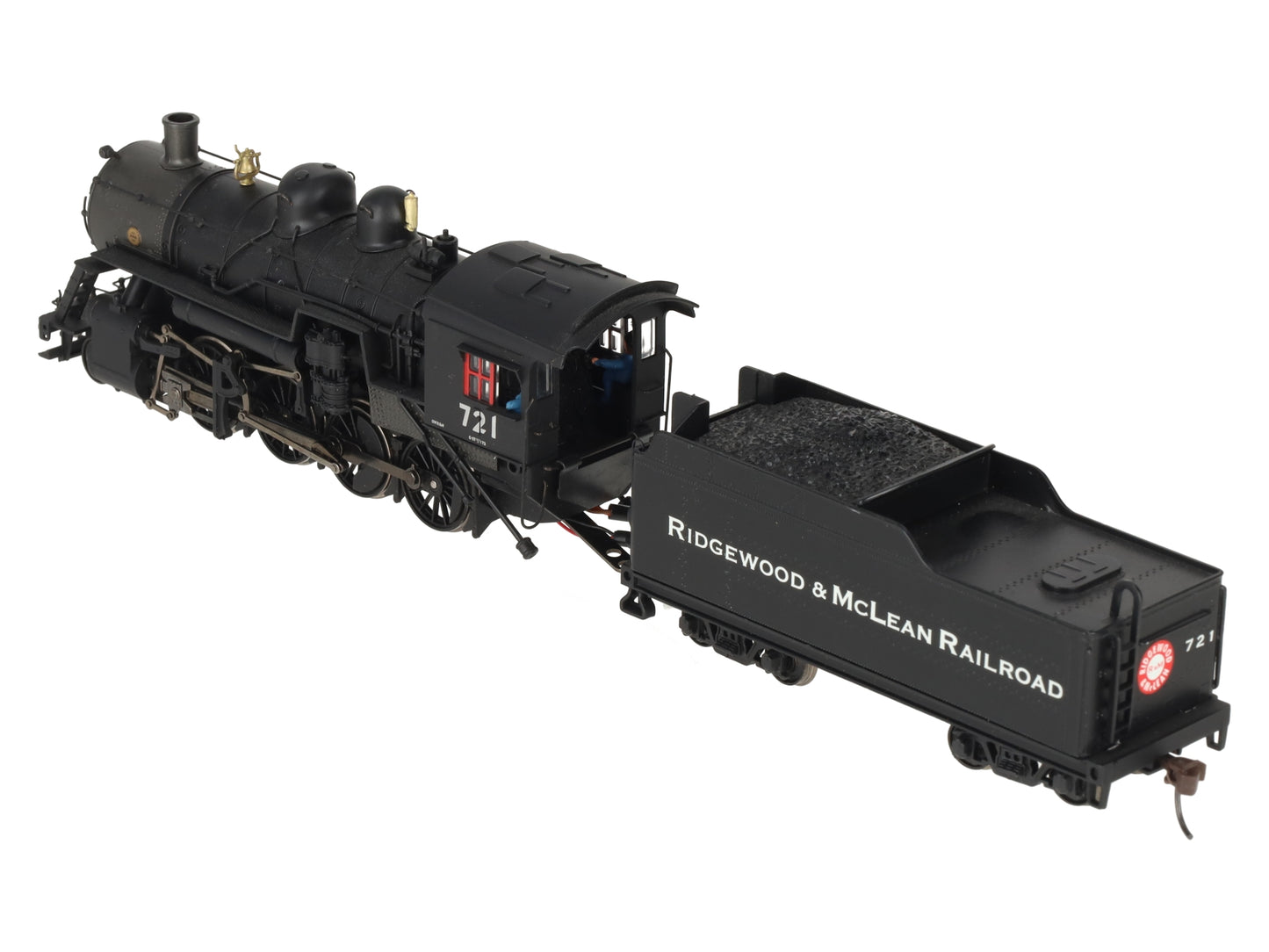 Bachmann 11411 HO Union Pacific 2-8-0 Steam Locomotive & Tender #721 VG/Box