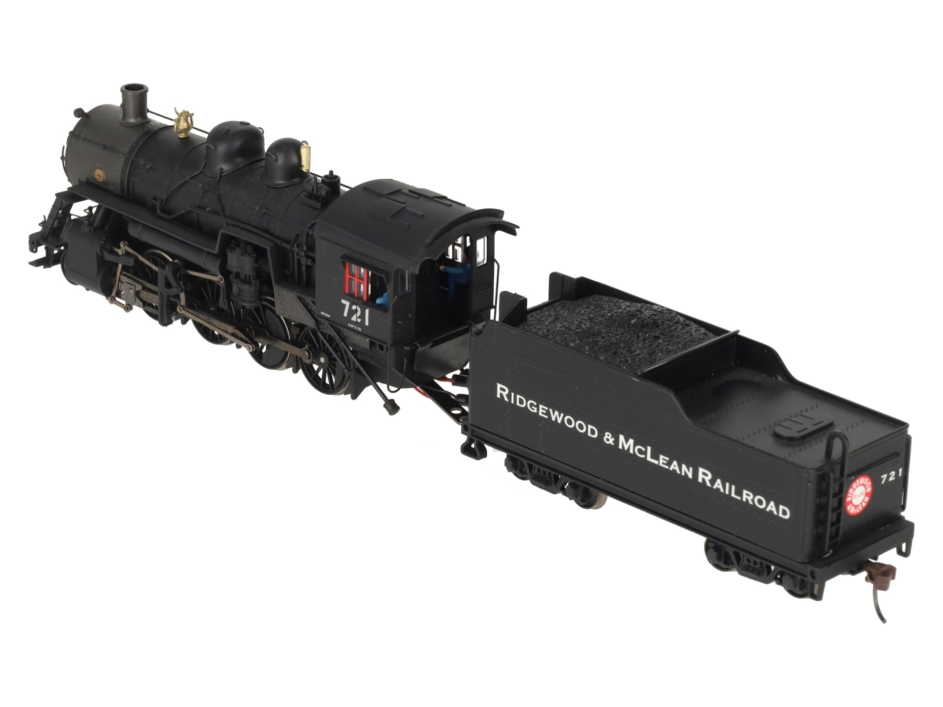 Bachmann 11411 HO Union Pacific 2-8-0 Steam Locomotive & Tender #721 VG/Box