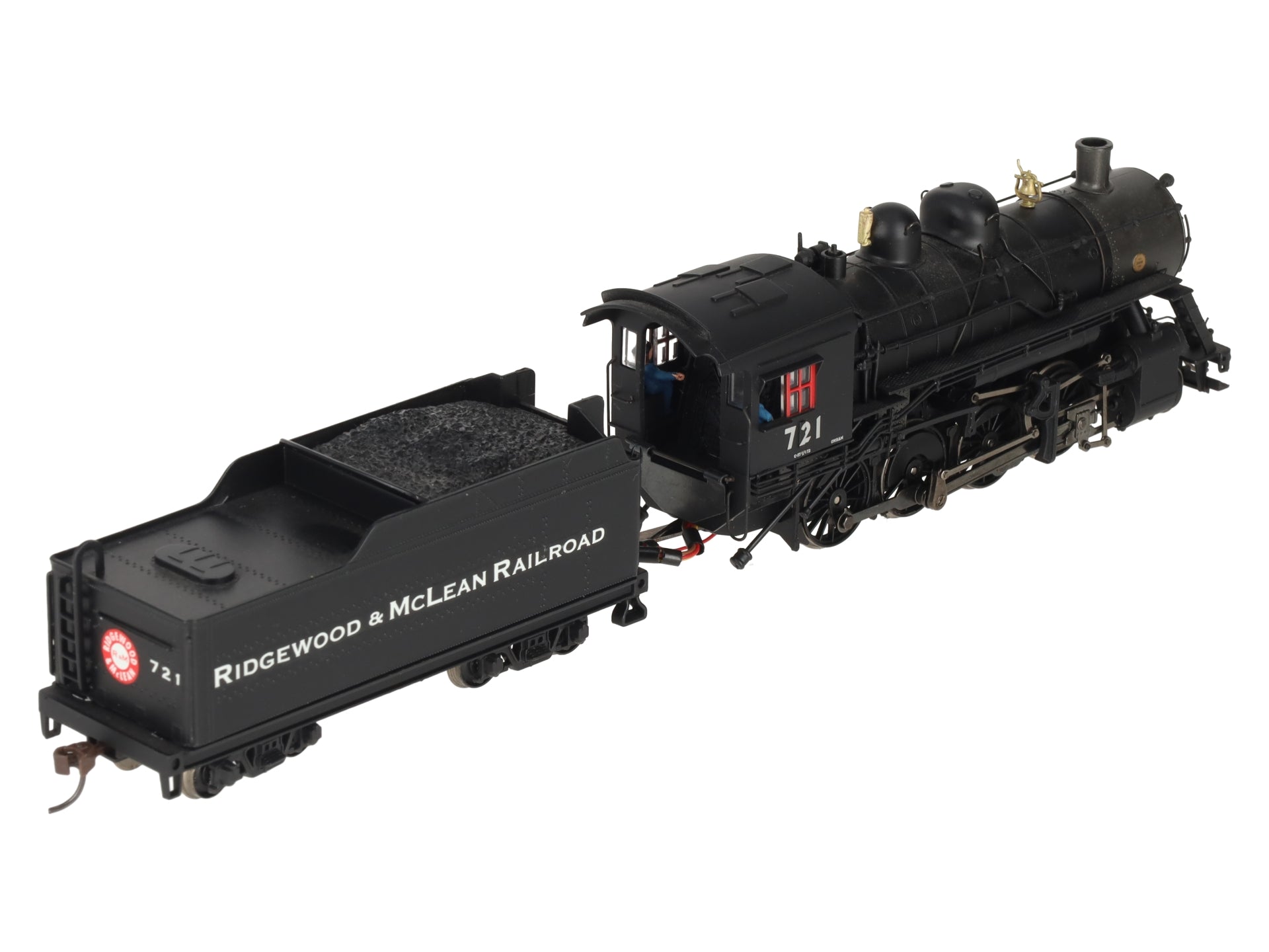 Bachmann 11411 HO Union Pacific 2-8-0 Steam Locomotive & Tender #721 VG/Box