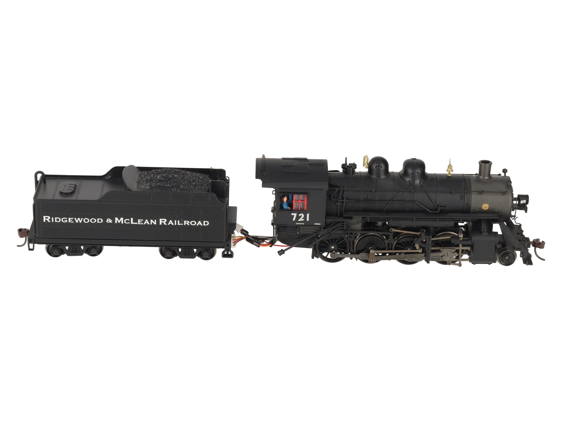 Bachmann 11411 HO Union Pacific 2-8-0 Steam Locomotive & Tender #721 VG/Box
