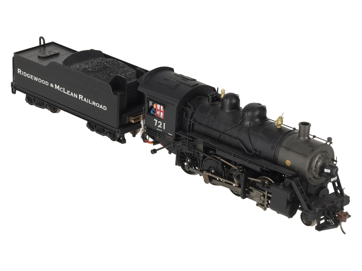 Bachmann 11411 HO Union Pacific 2-8-0 Steam Locomotive & Tender #721 VG/Box
