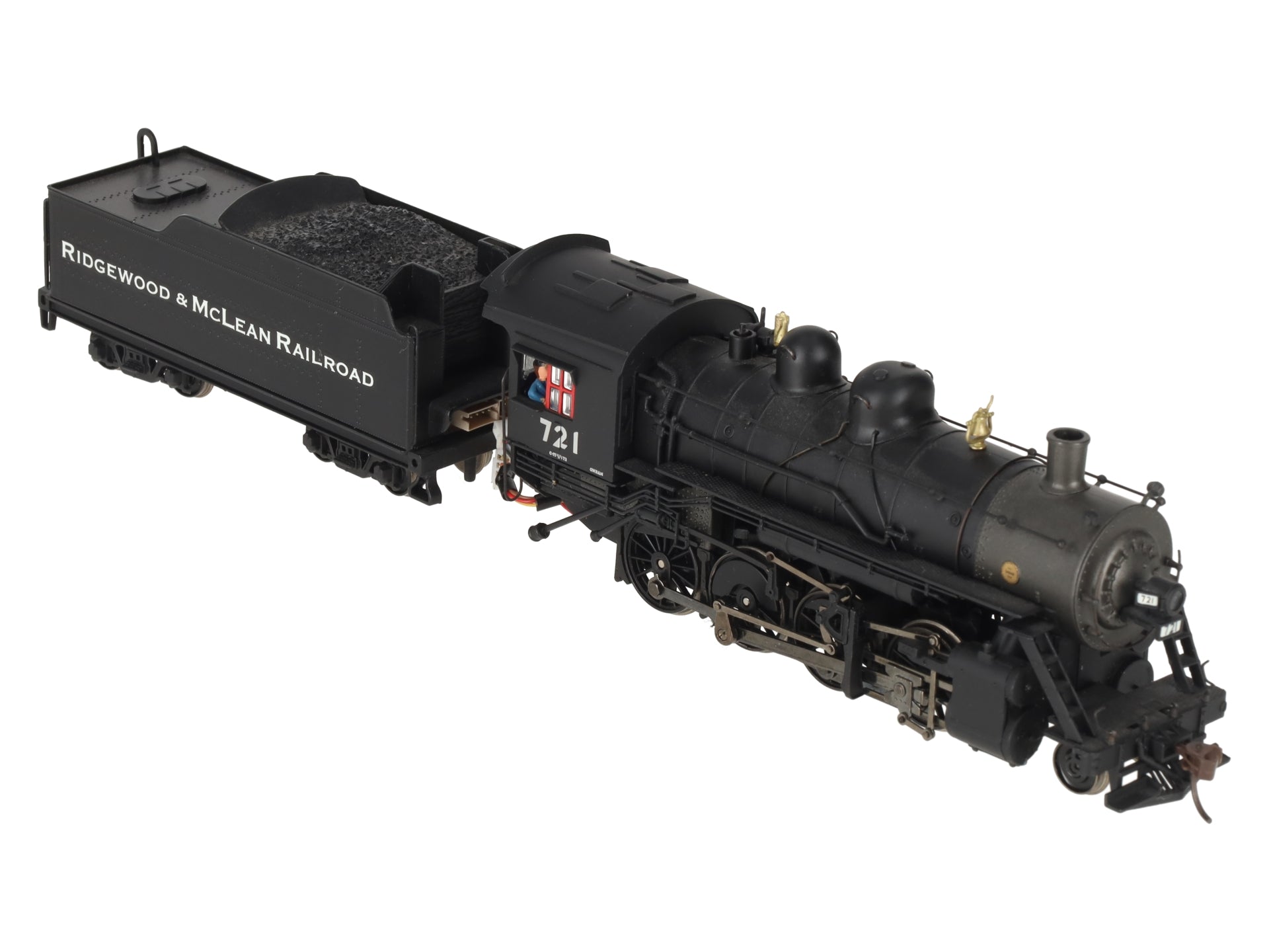 Bachmann 11411 HO Union Pacific 2-8-0 Steam Locomotive & Tender #721 VG/Box
