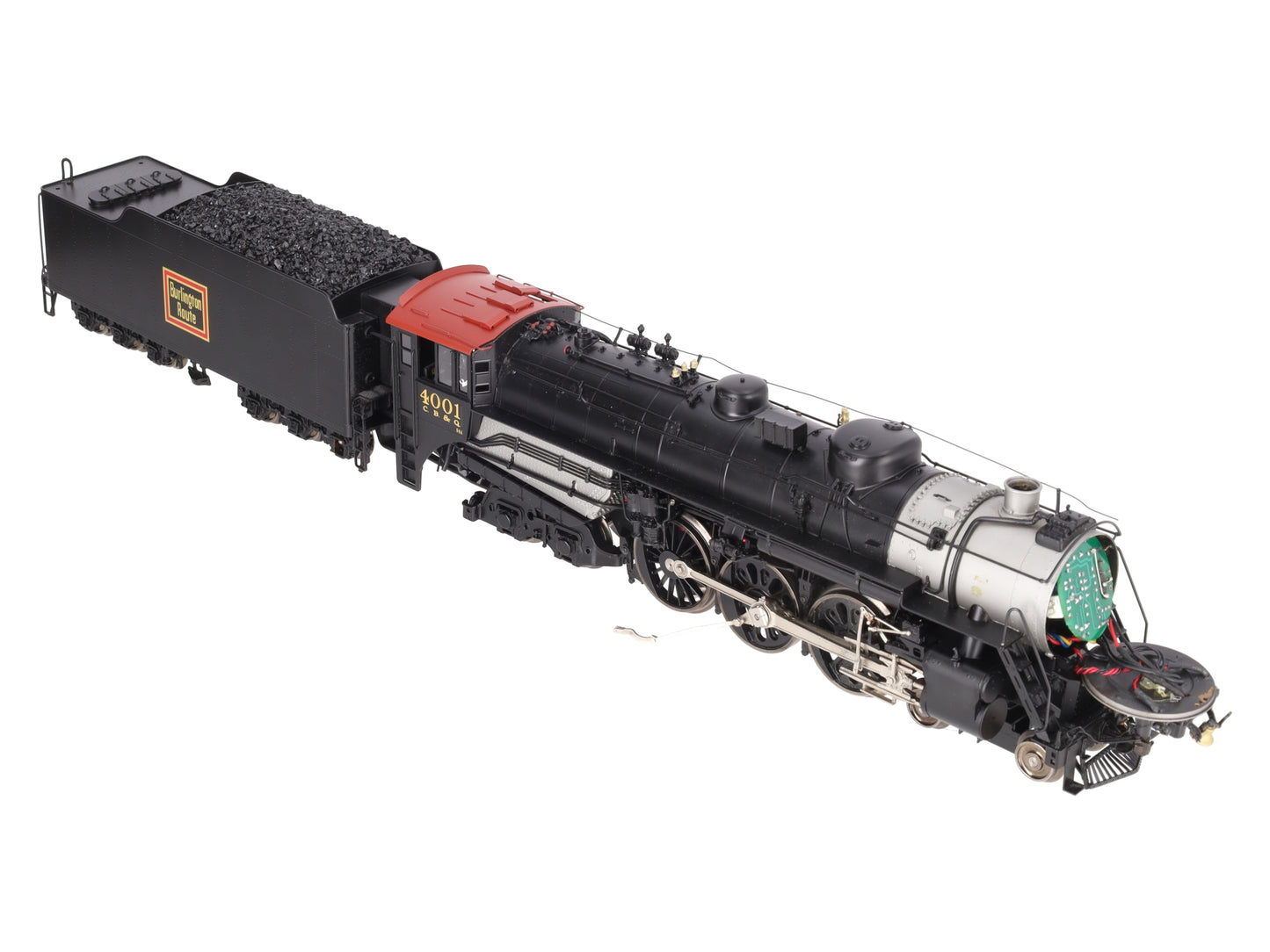 3rd Rail 4001 BRASS O Scale CB&Q S-4 4-6-4 Hudson Steam Loco & Tender #4001 VG/Box