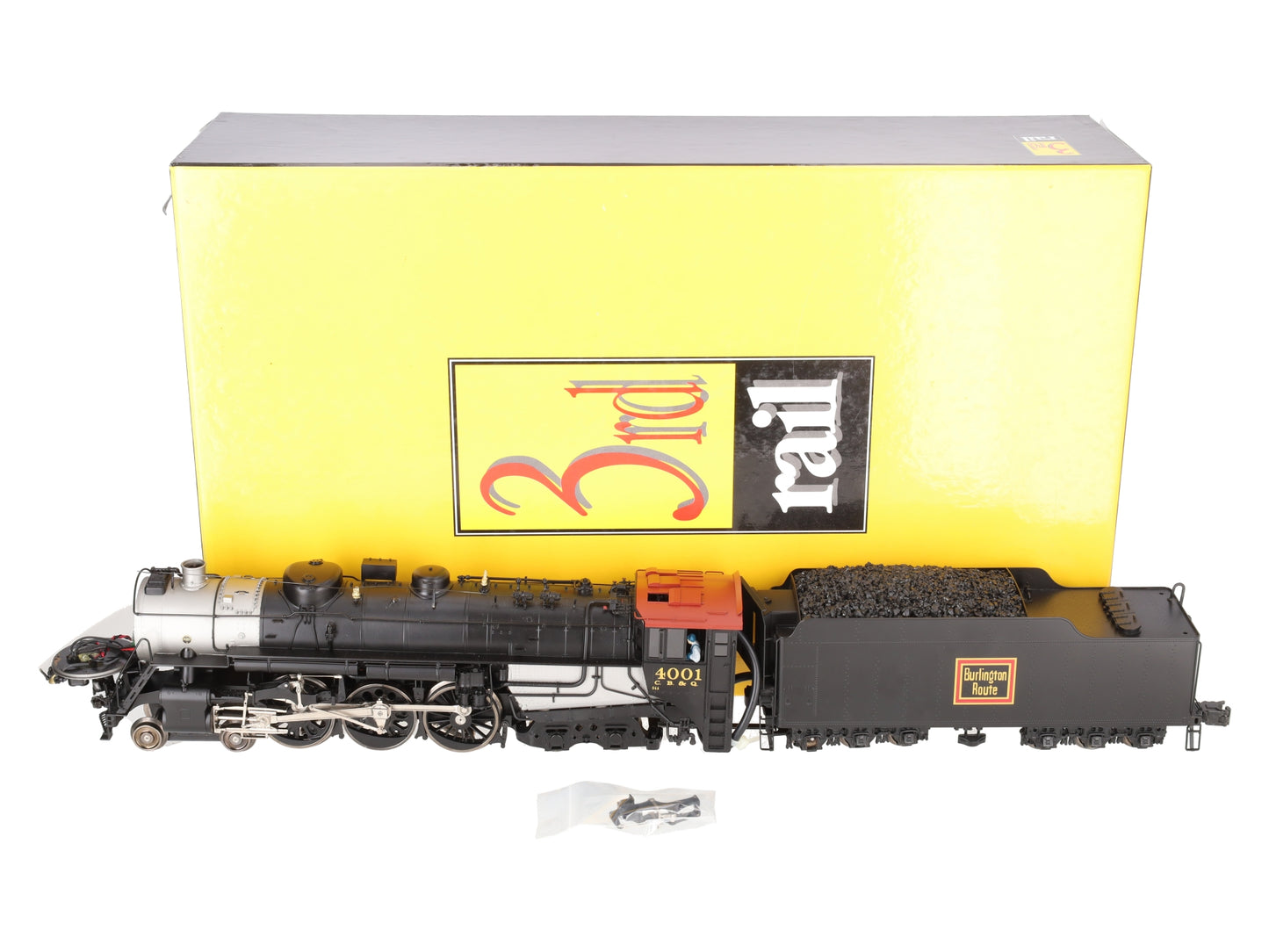 3rd Rail 4001 BRASS O Scale CB&Q S-4 4-6-4 Hudson Steam Loco & Tender #4001 VG/Box