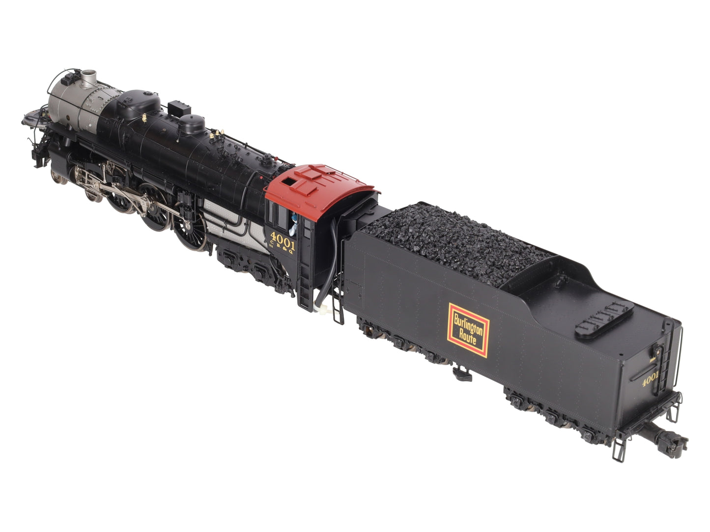 3rd Rail 4001 BRASS O Scale CB&Q S-4 4-6-4 Hudson Steam Loco & Tender #4001 VG/Box