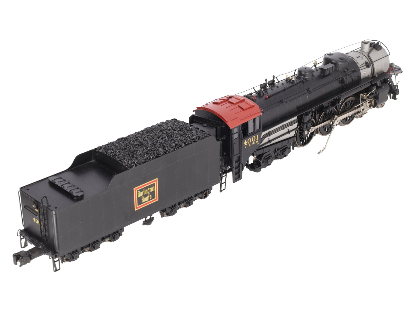 3rd Rail 4001 BRASS O Scale CB&Q S-4 4-6-4 Hudson Steam Loco & Tender #4001 VG/Box