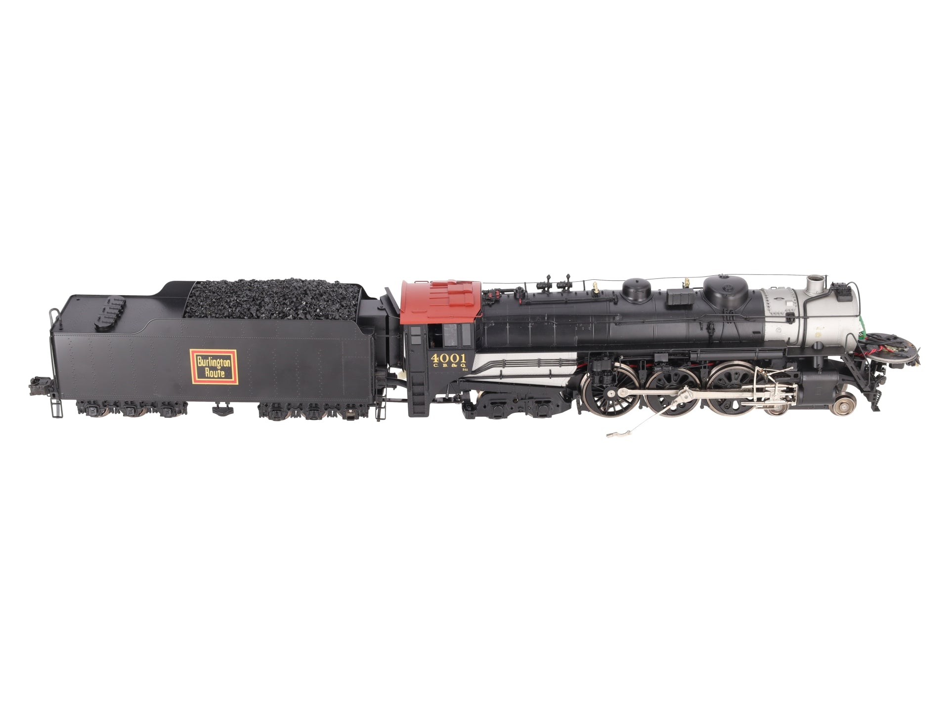 3rd Rail 4001 BRASS O Scale CB&Q S-4 4-6-4 Hudson Steam Loco & Tender #4001 VG/Box