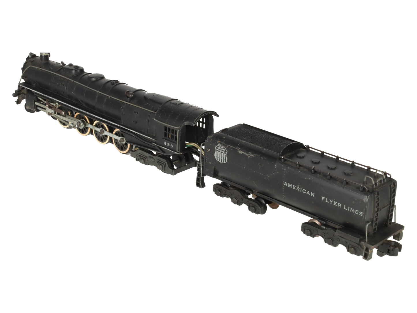 American Flyer 336 S Union Pacific Northern 4-8-4 Steam Locomotive & Tender VG