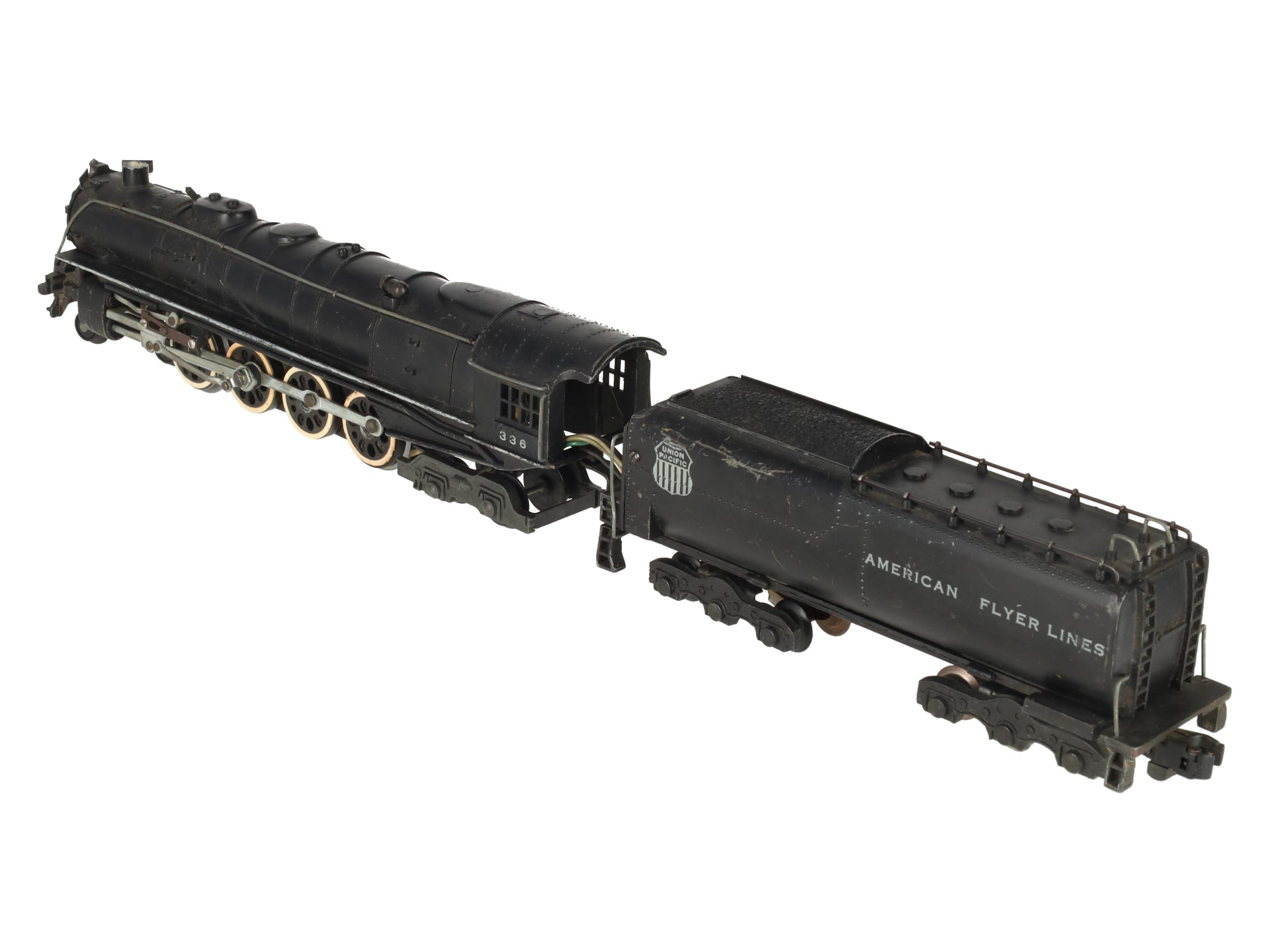 American Flyer 336 S Union Pacific Northern 4-8-4 Steam Locomotive & Tender VG