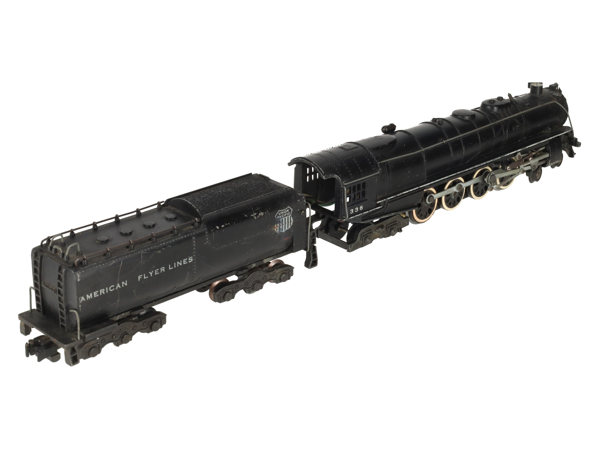 American Flyer 336 S Union Pacific Northern 4-8-4 Steam Locomotive & Tender VG