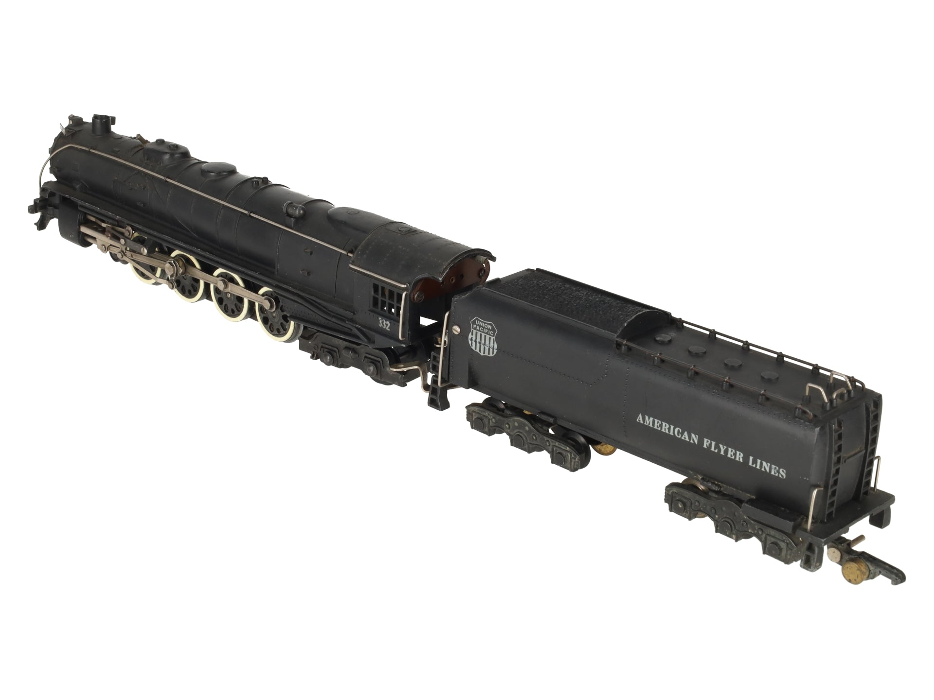 American Flyer 332 Vintage S Union Pacific 4-8-4 Steam Locomotive & Tender EX