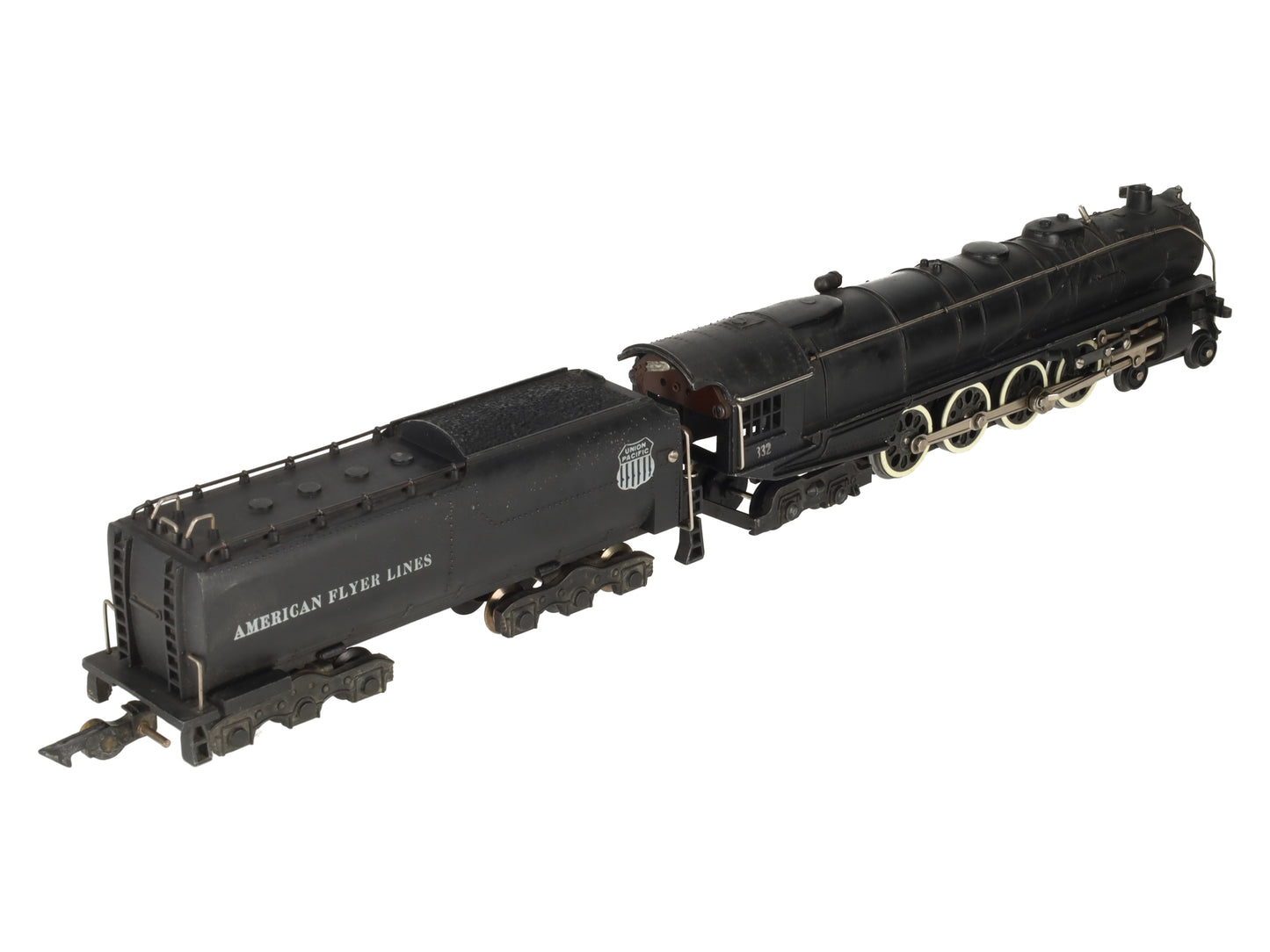 American Flyer 332 Vintage S Union Pacific 4-8-4 Steam Locomotive & Tender EX