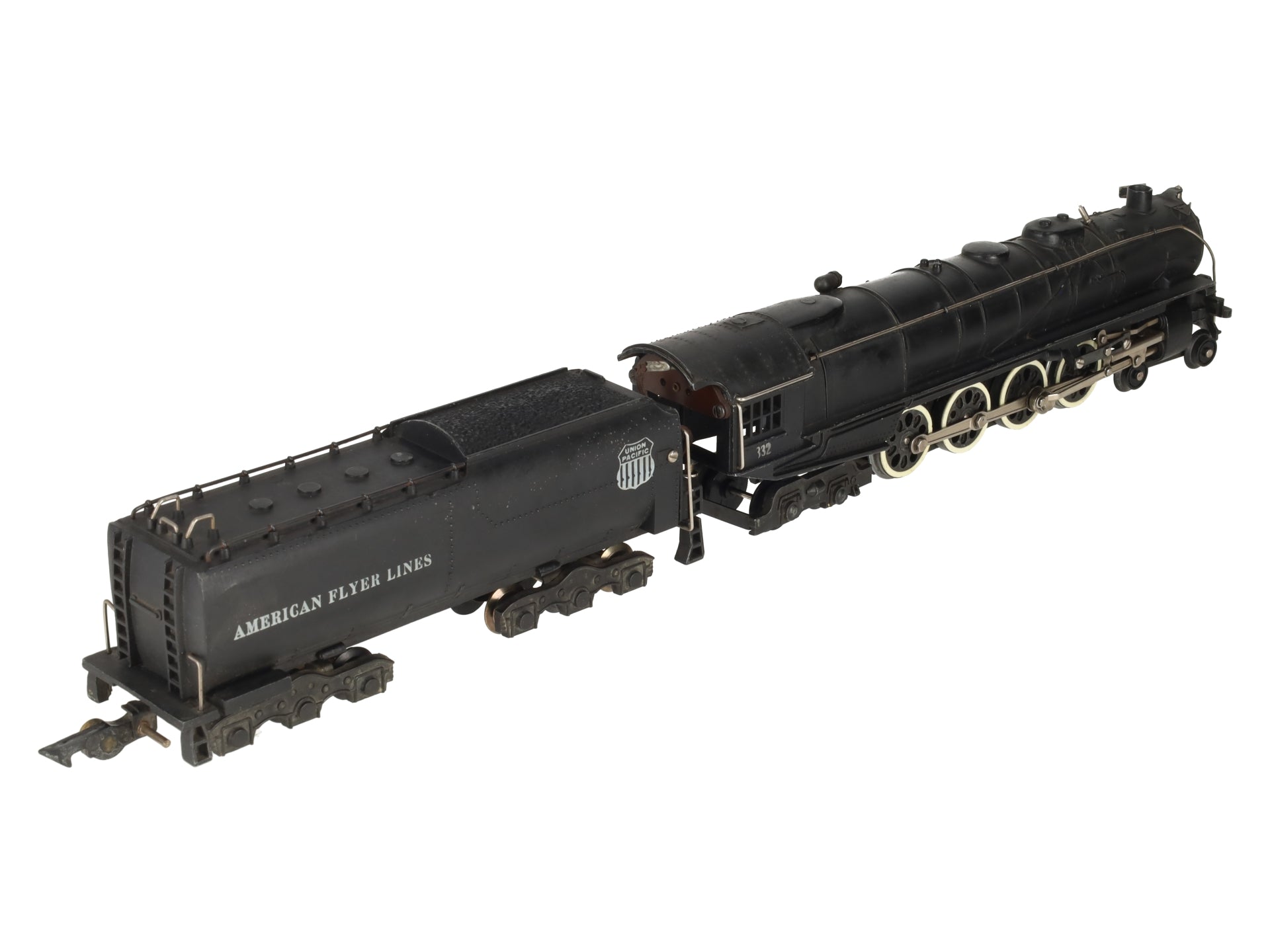American Flyer 332 Vintage S Union Pacific 4-8-4 Steam Locomotive & Tender EX