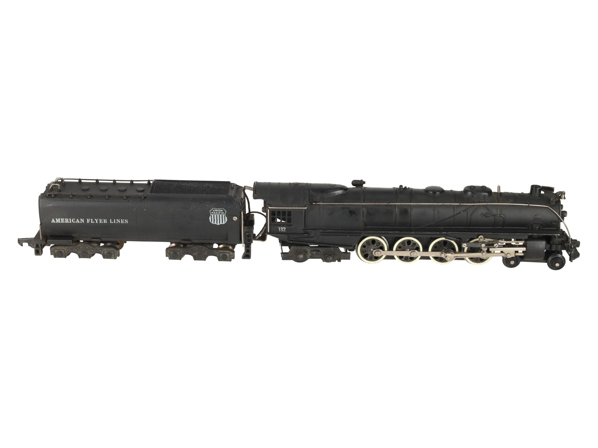 American Flyer 332 Vintage S Union Pacific 4-8-4 Steam Locomotive & Tender EX