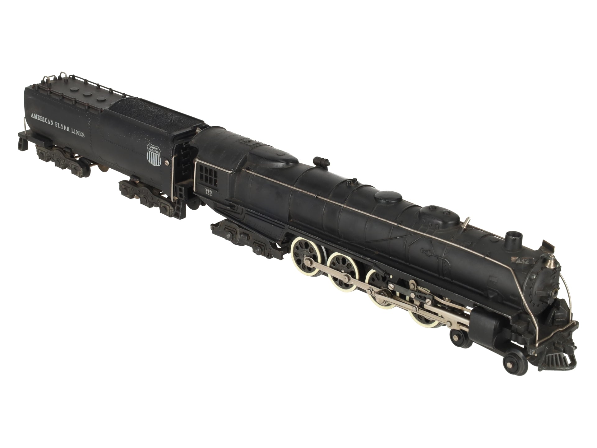 American Flyer 332 Vintage S Union Pacific 4-8-4 Steam Locomotive & Tender EX