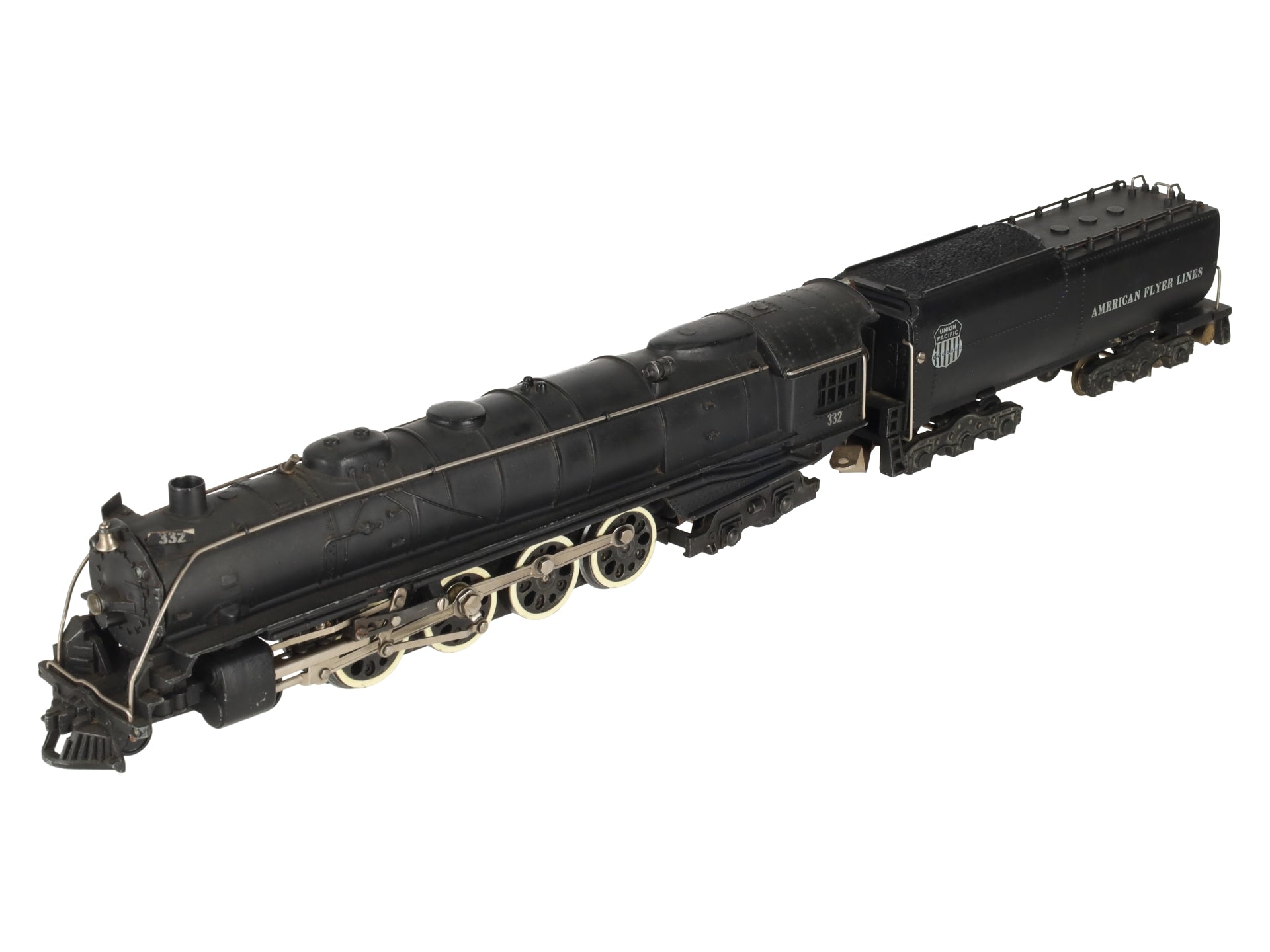 American Flyer 332 Vintage S Union Pacific 4-8-4 Steam Locomotive & Tender EX
