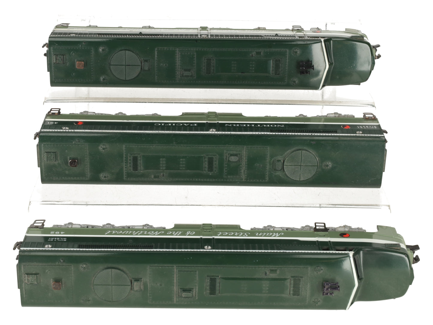American Flyer Vintage S Northern Pacific ABA Diesel Locomotive Set #490/491/492 EX