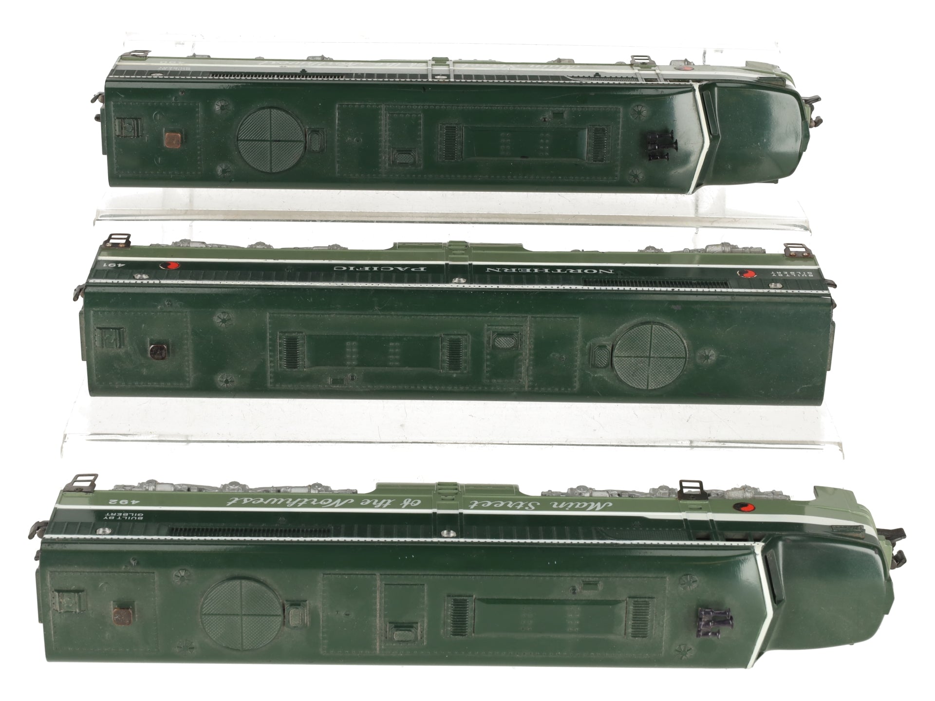 American Flyer Vintage S Northern Pacific ABA Diesel Locomotive Set #490/491/492 EX