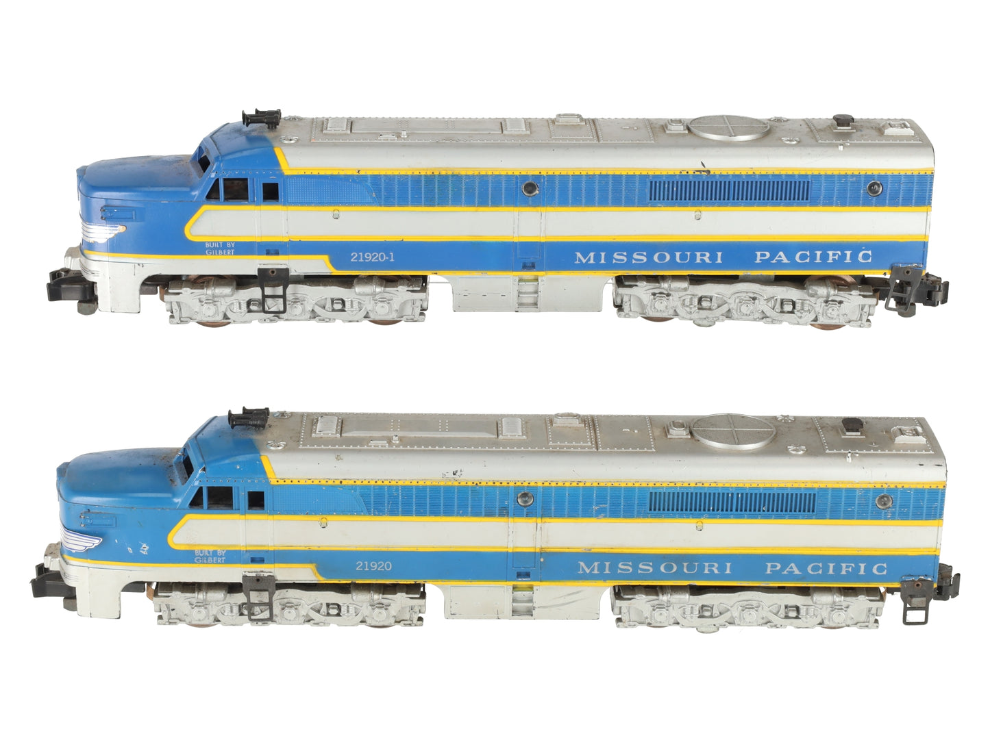 American Flyer 21920 Vintage S Missouri Pacific PA-1 AA Diesel Locomotive Set VG