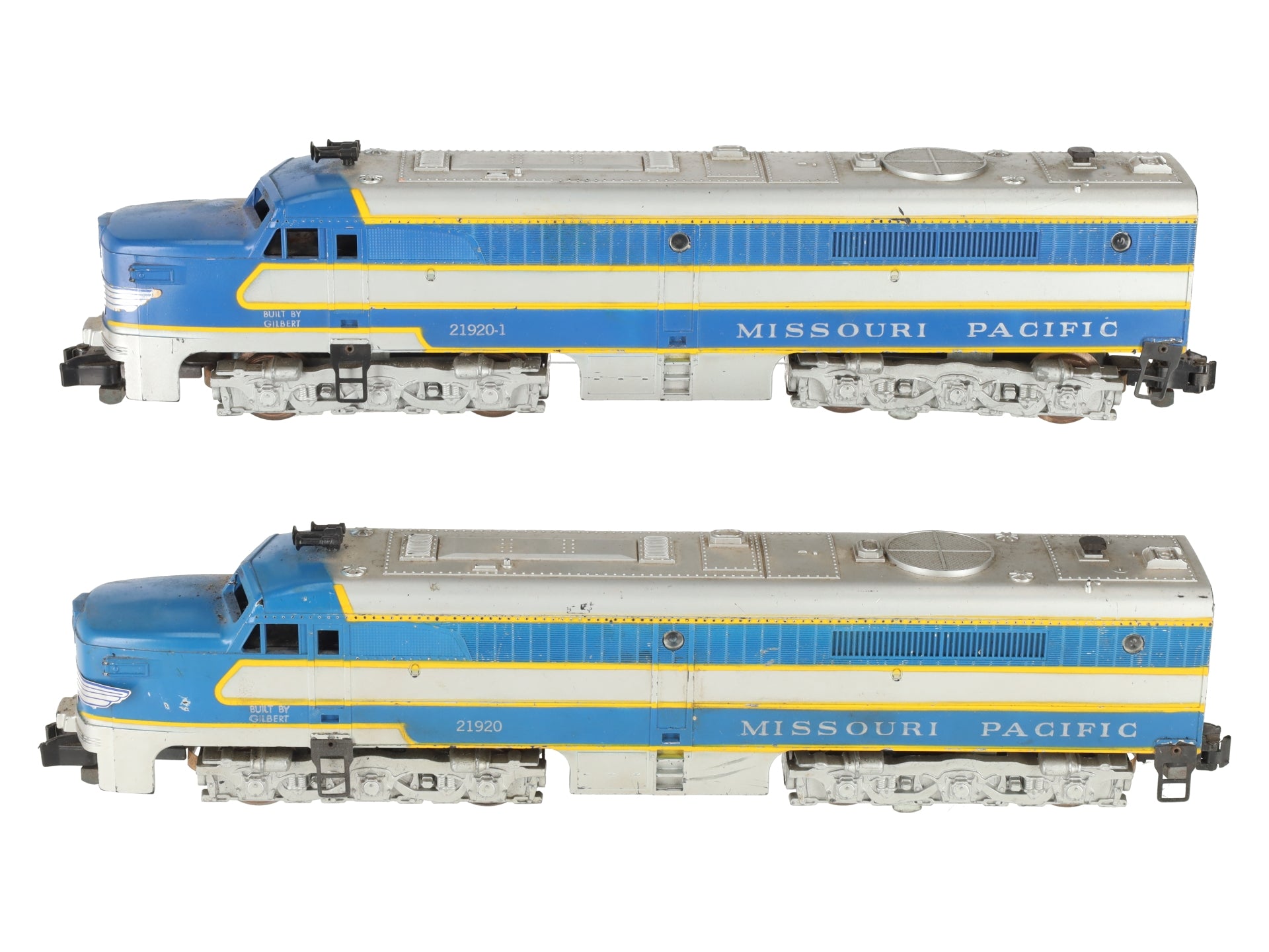 American Flyer 21920 Vintage S Missouri Pacific PA-1 AA Diesel Locomotive Set VG