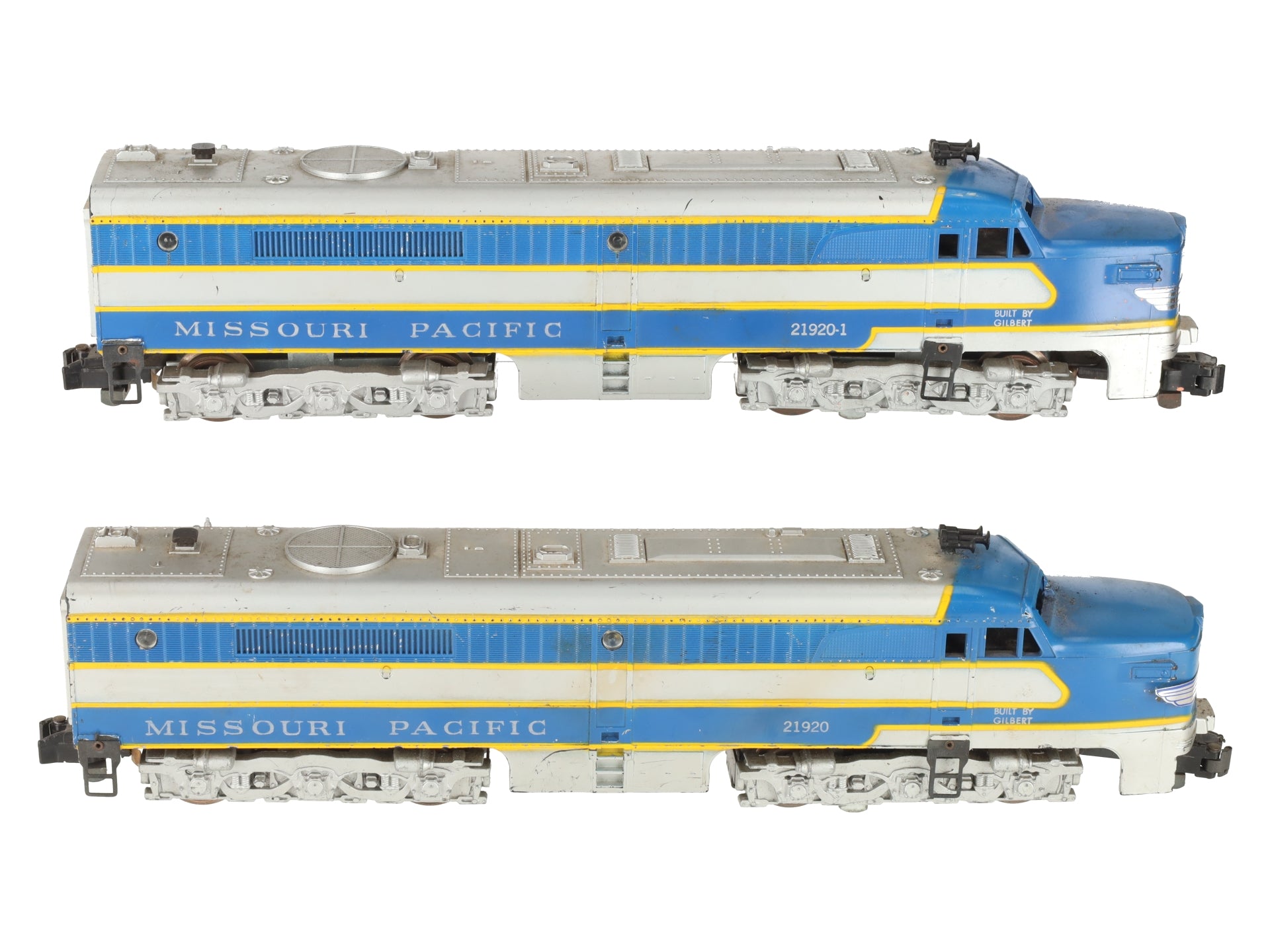 American Flyer 21920 Vintage S Missouri Pacific PA-1 AA Diesel Locomotive Set VG