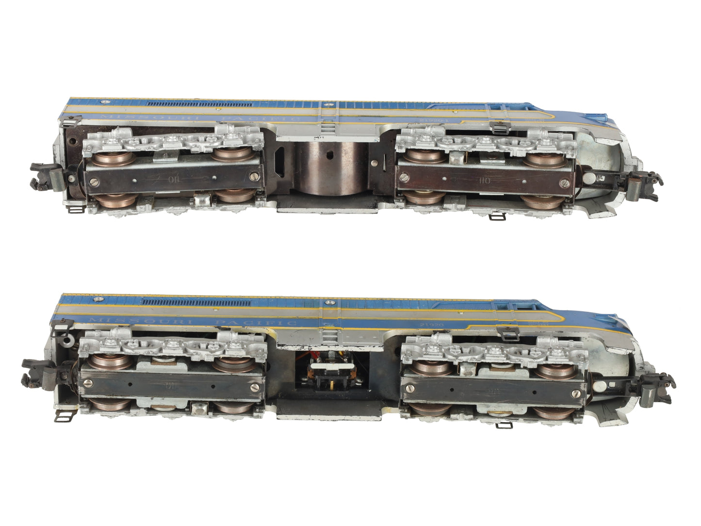 American Flyer 21920 Vintage S Missouri Pacific PA-1 AA Diesel Locomotive Set VG