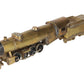 Generic Brass S Scale 2-8-2 Steam Locomotive & Tender VG