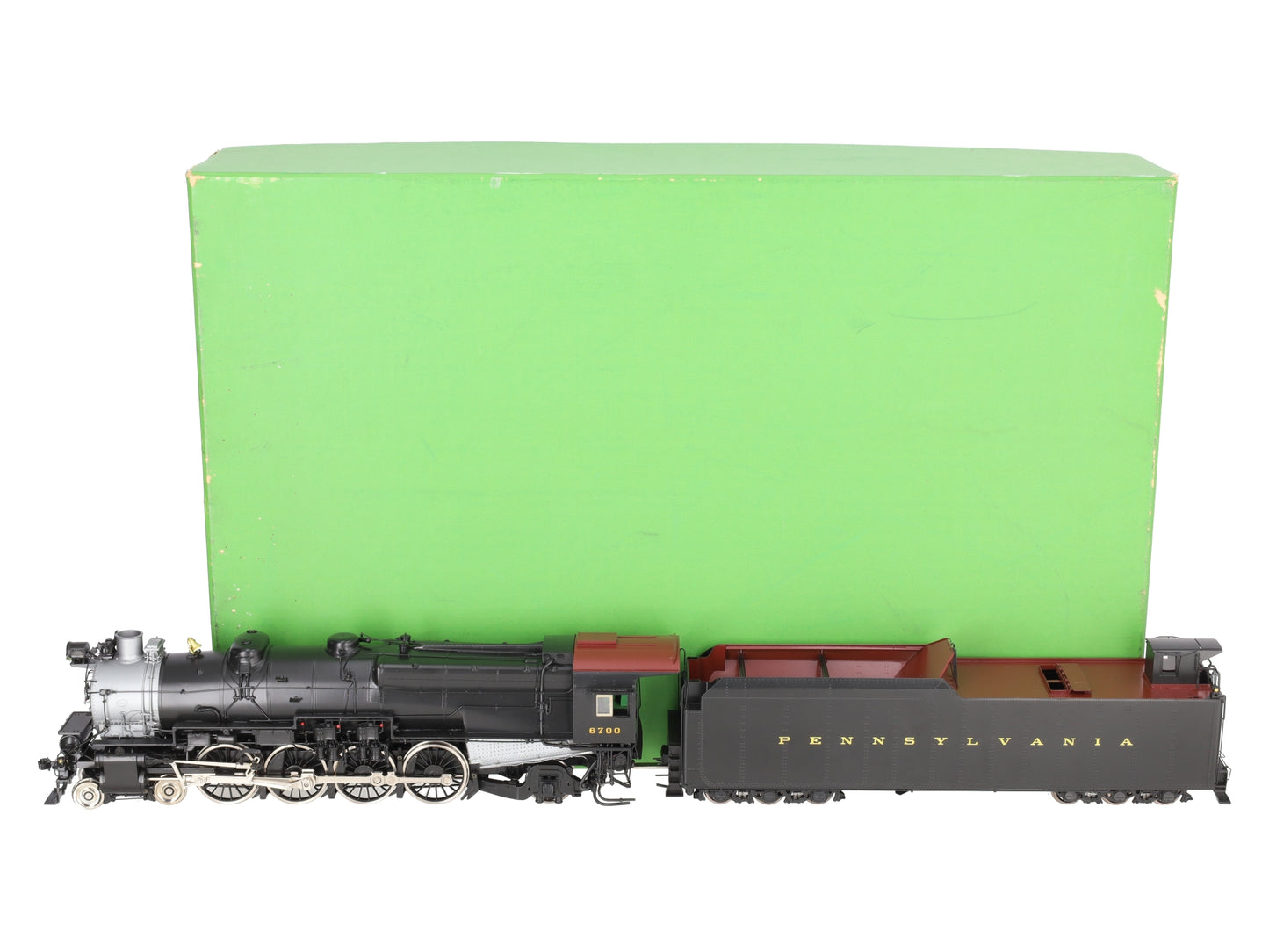 Overland OMI-0180.1 O BRASS Pennsylvania M1a 4-8-2 Steam Engine - 2 Rail/FP EX/Box