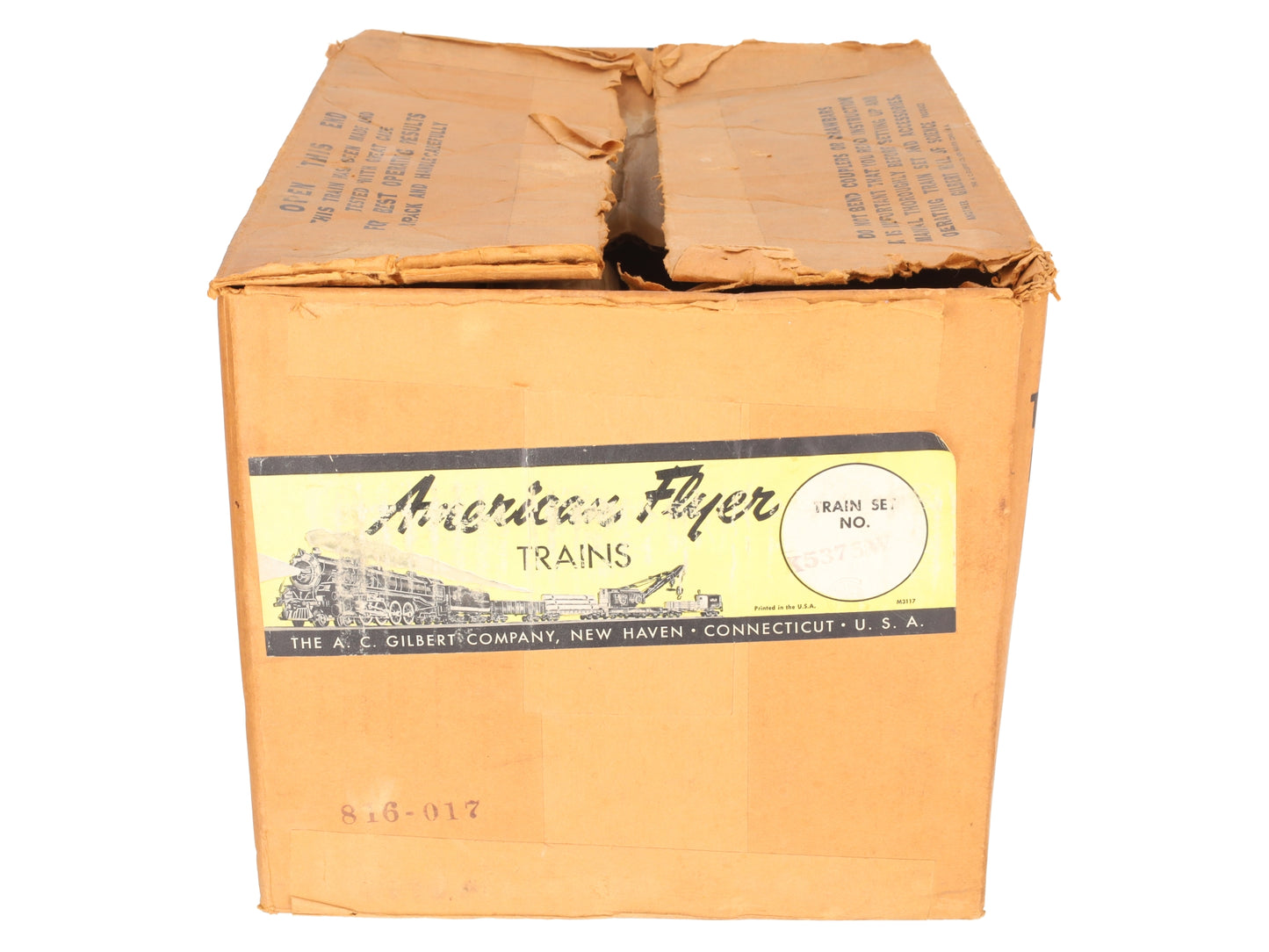 American Flyer K5375W Vintage S SF "The Chief" ABA Diesel Passenger Set VG/Box