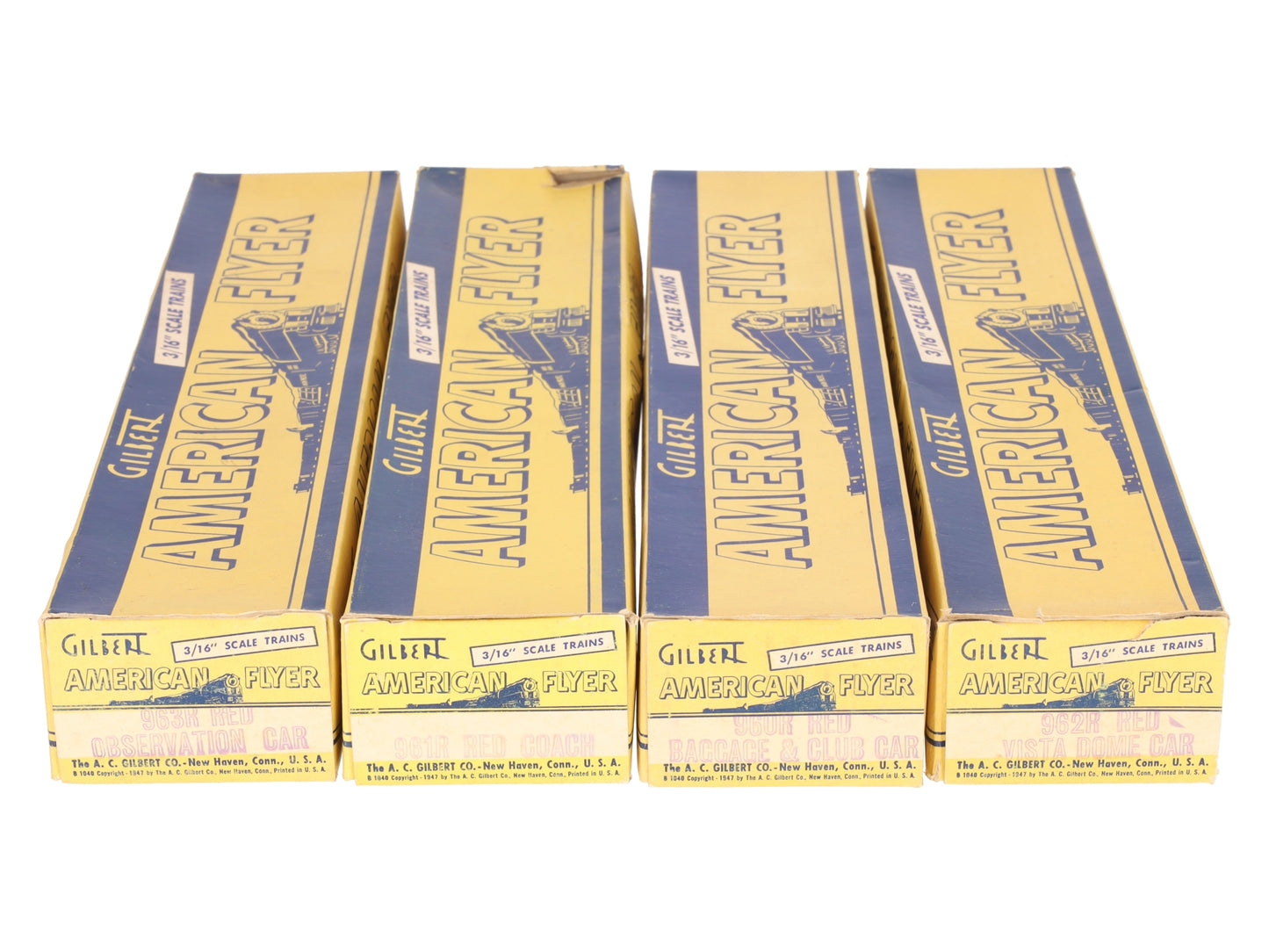 American Flyer K5375W Vintage S SF "The Chief" ABA Diesel Passenger Set VG/Box