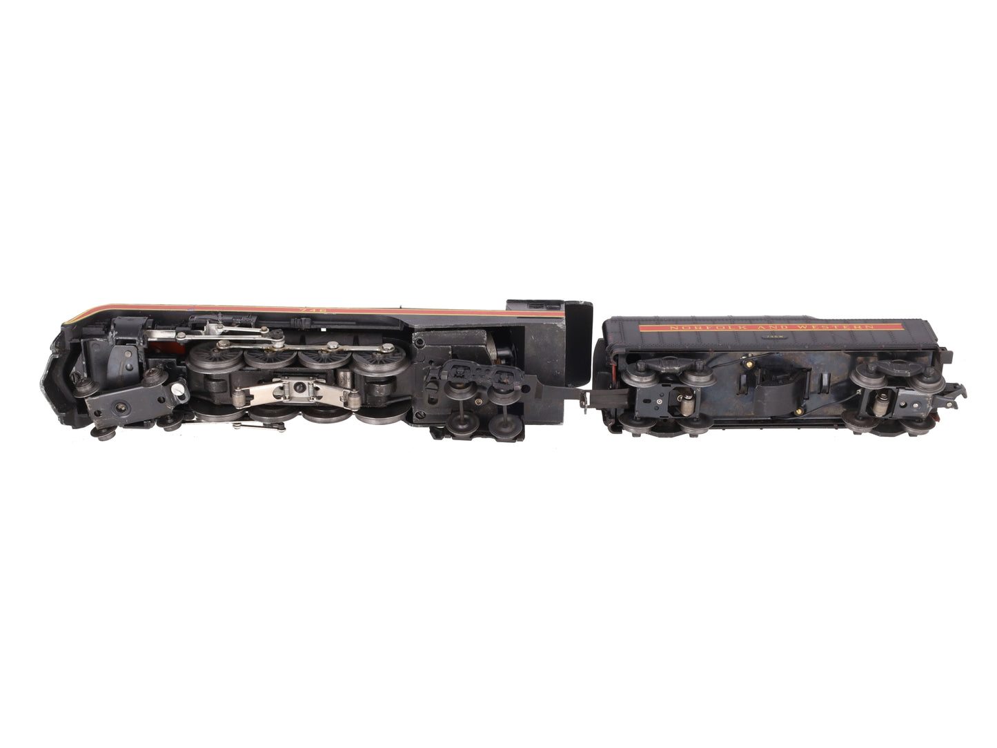 Lionel 746 Vintage O N&W J Class 4-8-4 Steam Locomotive & 746W Tender VG
