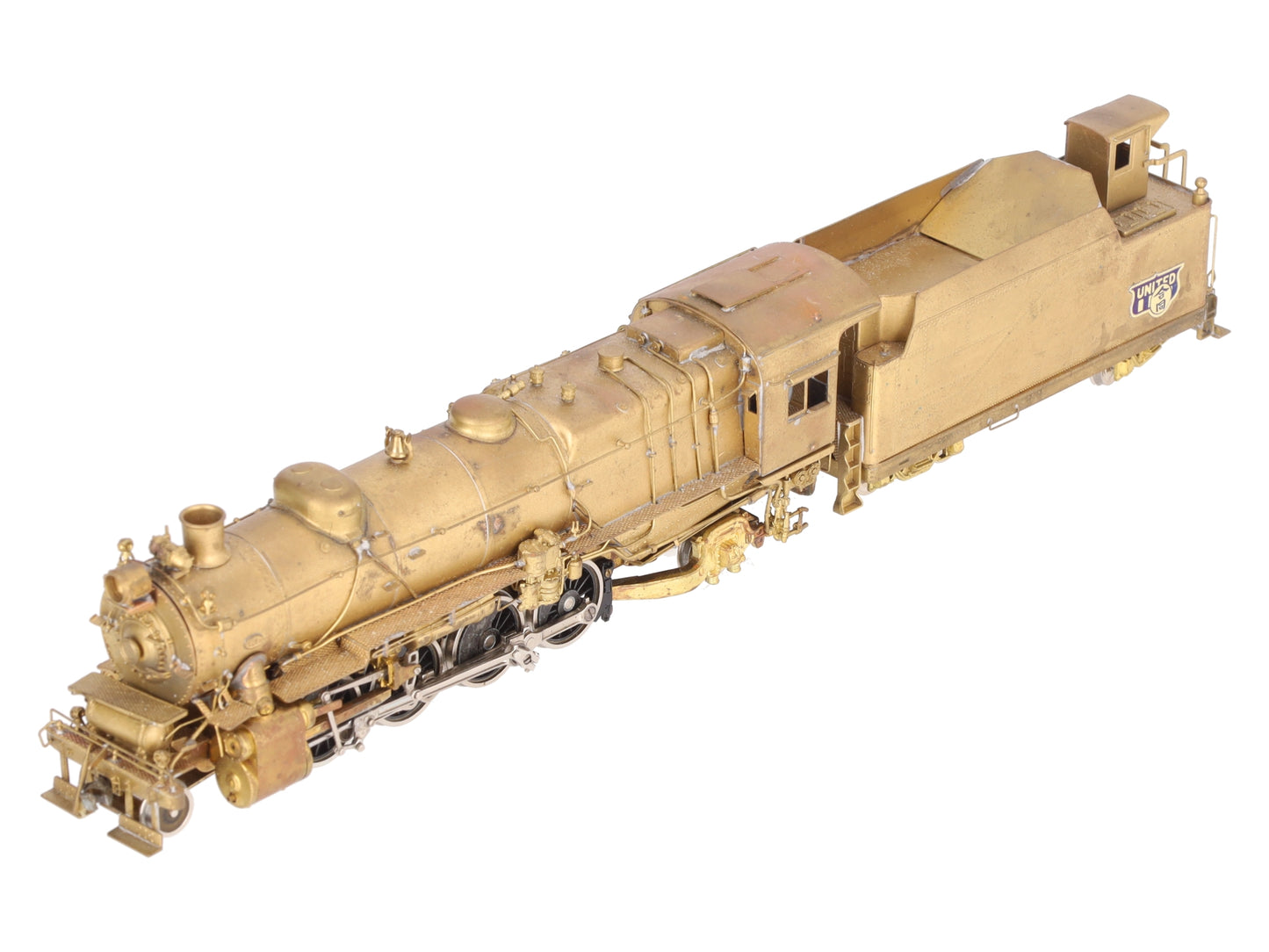 United Scale Models Brass HO Pennsylvania Railroad L-1 2-8-2 Locomotive & Tender VG/Box