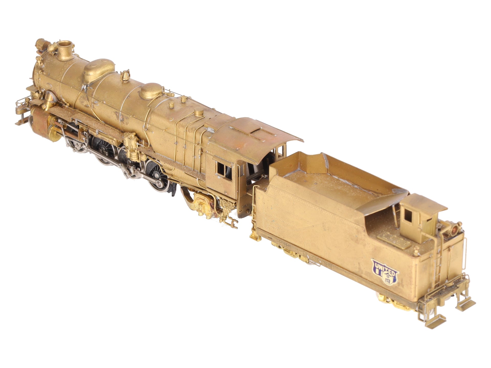 United Scale Models Brass HO Pennsylvania Railroad L-1 2-8-2 Locomotive & Tender VG/Box