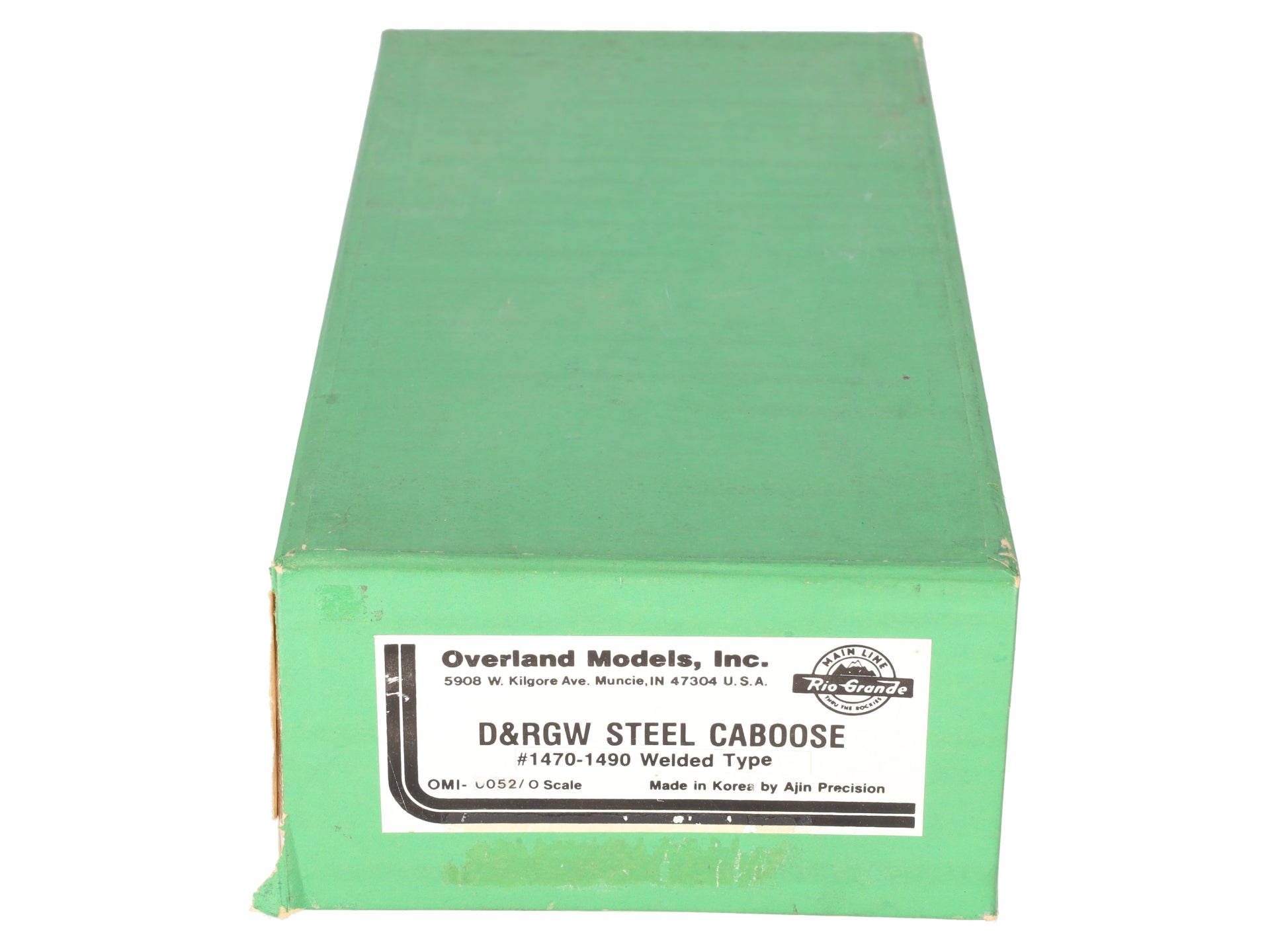 Overland OMI-0052 O Brass DRGW Steel Caboose #01483 -2 Rail EX/Box