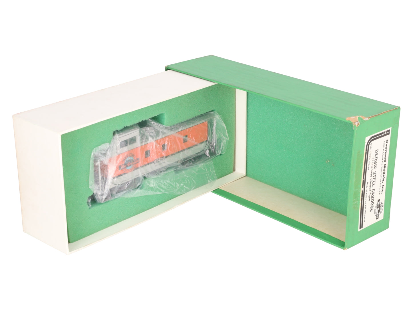 Overland OMI-0052 O Brass DRGW Steel Caboose #01483 -2 Rail EX/Box