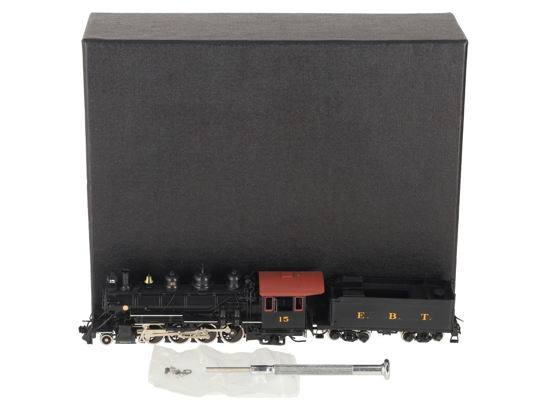 Hallmark Models 15 HOn3 Brass East Broad Top 2-8-2 Steam Loco & Tender EX/Box