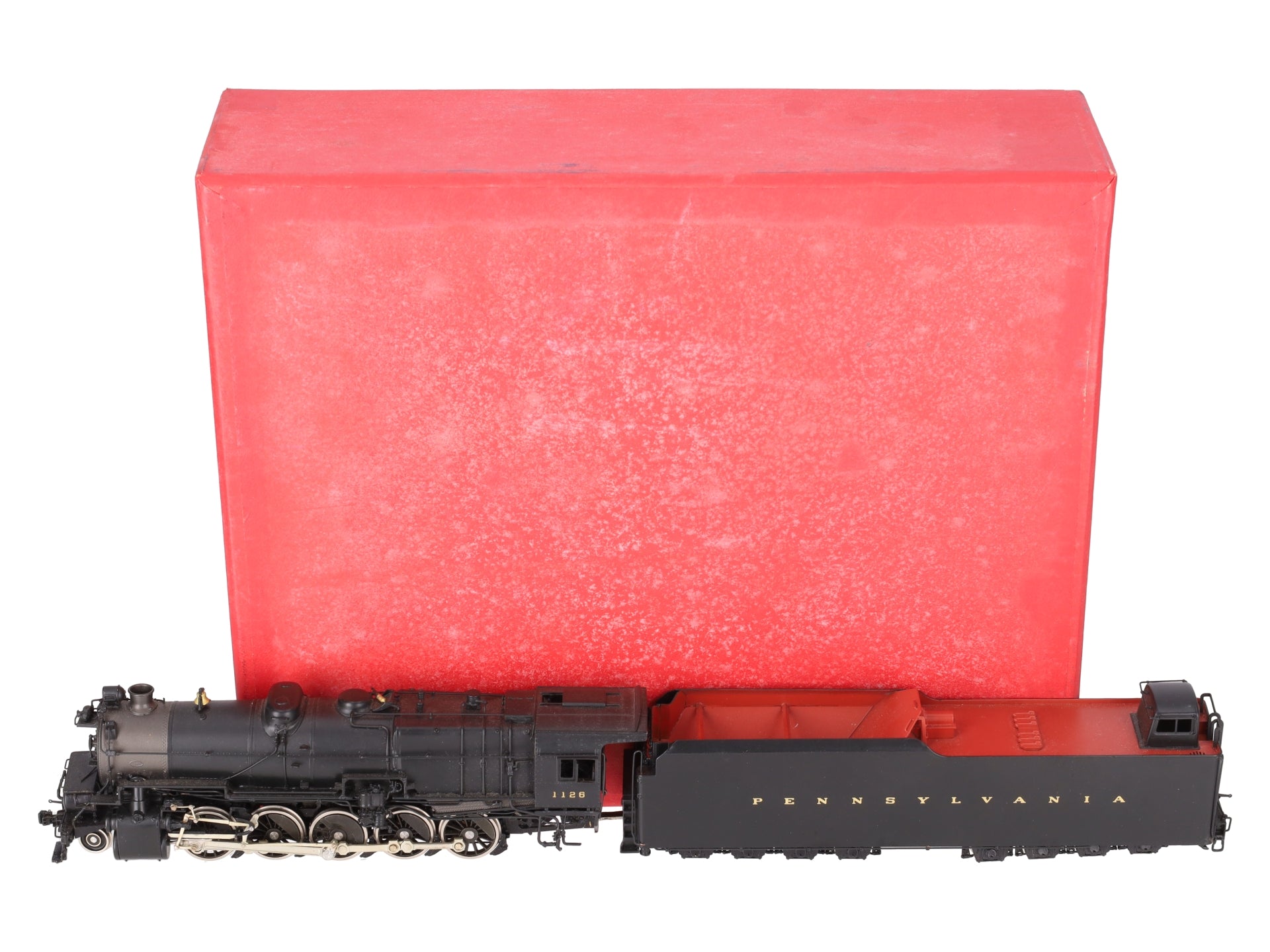 Key Imports 102 N Scale BRASS PRR 2-10-0 I-1SA Steam Locomotive & Tender EX/Box