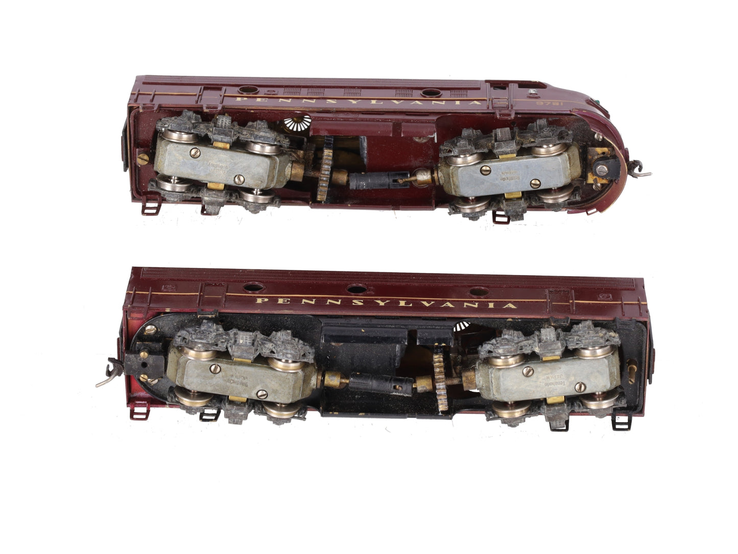 Tenshodo Brass HO Scale Pennsylvania Railroad EMD F-9 Diesel Locomotive #131/132 VG/Box